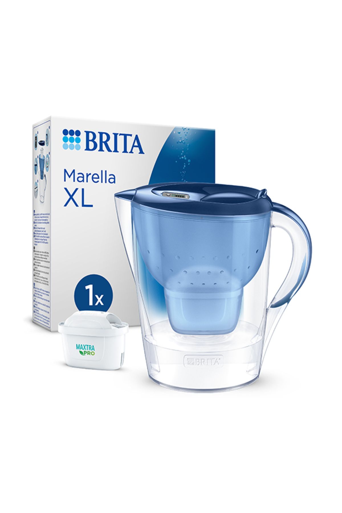 Brita Marella Xl ''maxtra Pro All-ın-1 Filtreli'' Su Arıtma Sürahisi – Mavi