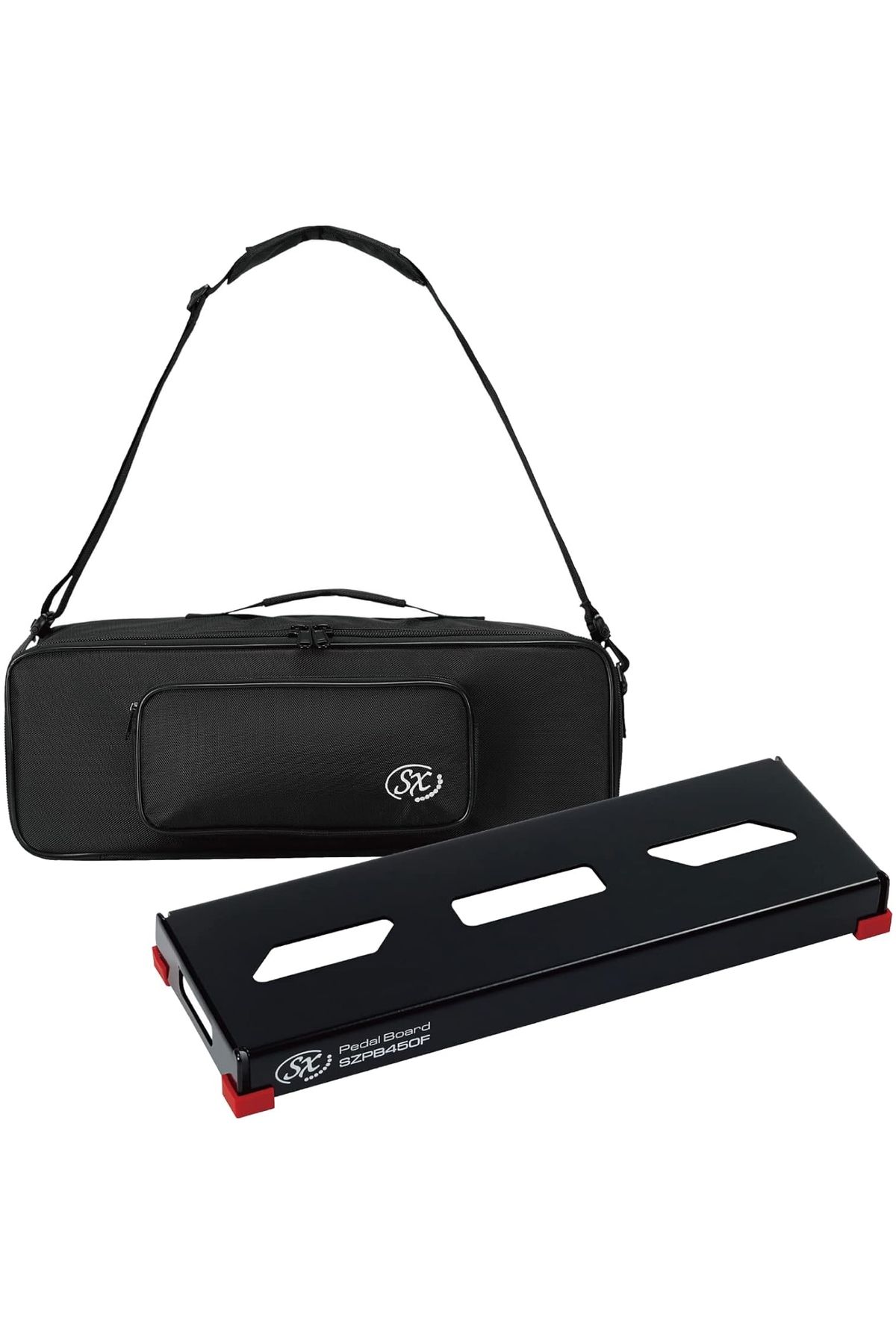 SX SZPB450FBK SZPB450FBK Xtra Small Flat Pedalboard (Taşıma Çantalı)