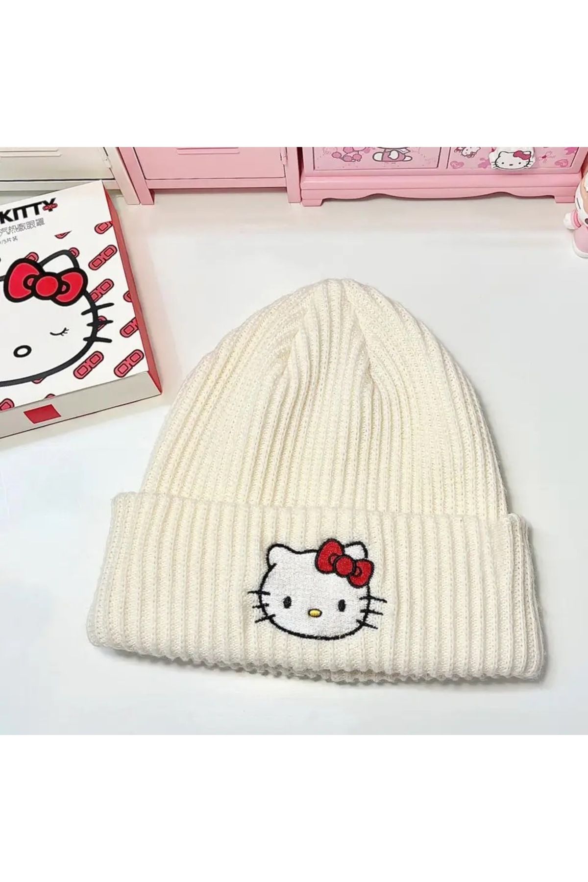 Köstebek Sanrio Anime Hello Kitty Kışlık Bere