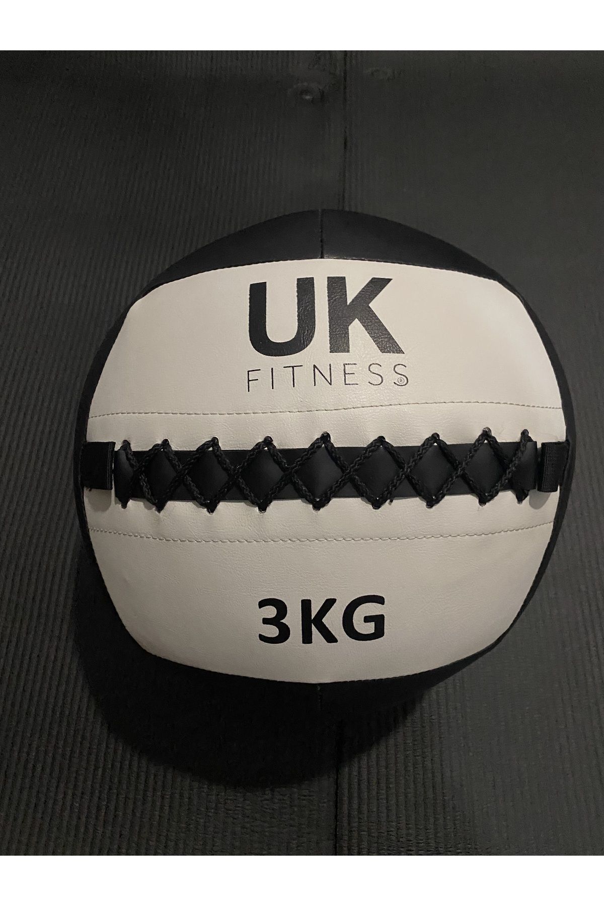 UK FİTNESS Uk Fitness Crossfit Gym Deri Sağlık/duvar Topu Medicine/wall Ball 3 Kg Pro