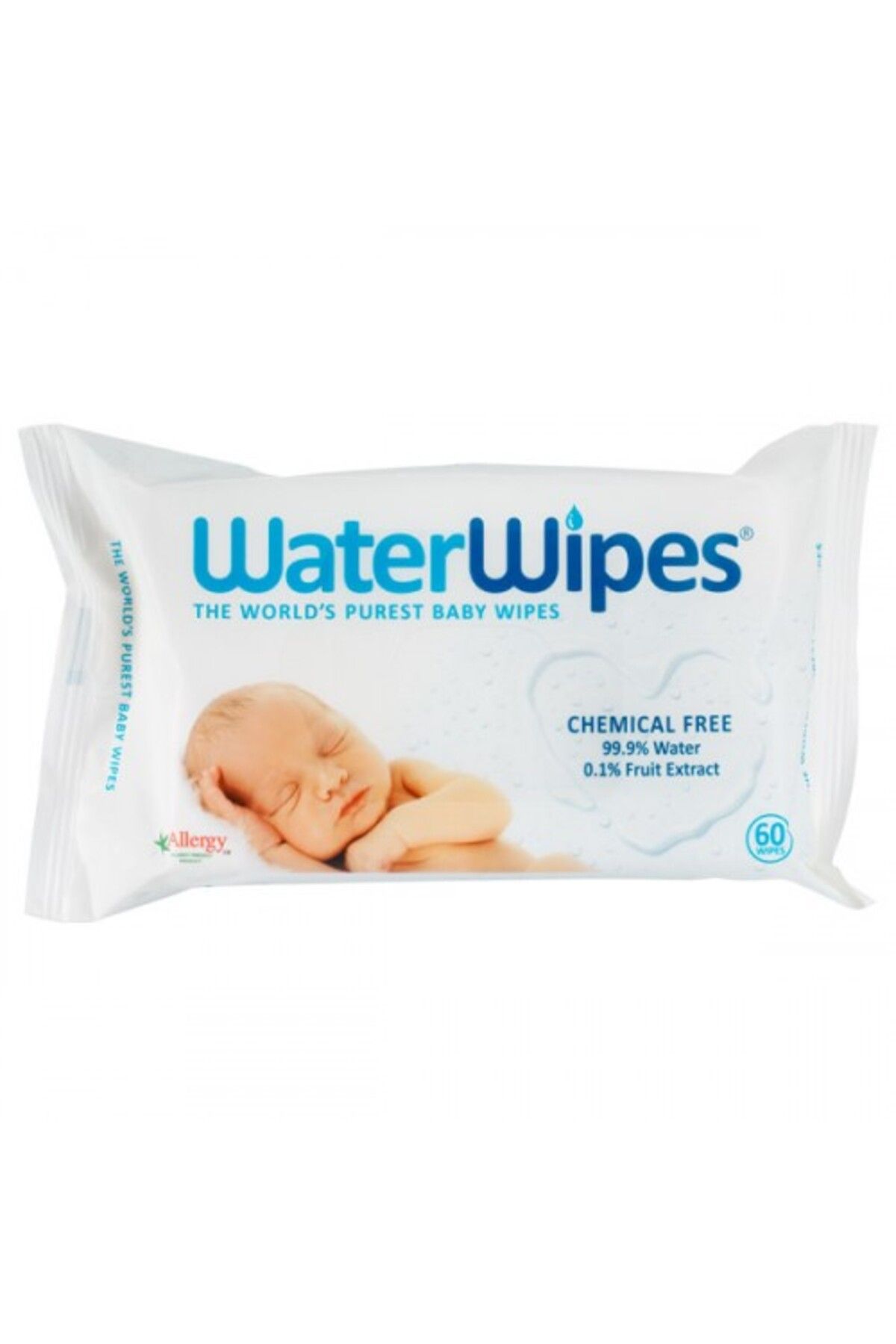 WaterWipes Doğal Islak Mendil Tekli Paket 60 Yaprak