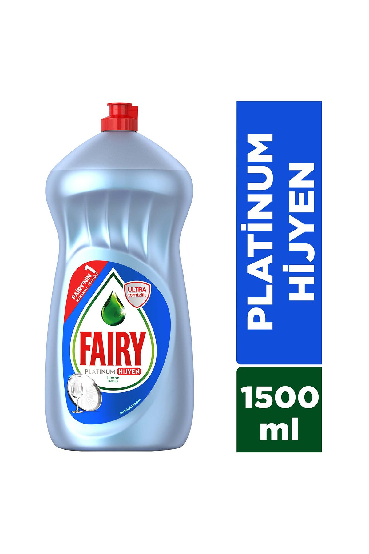 Fairy Platinum Hijyen Sıvı Bulaşık Deterjanı 1500 ml Limon
