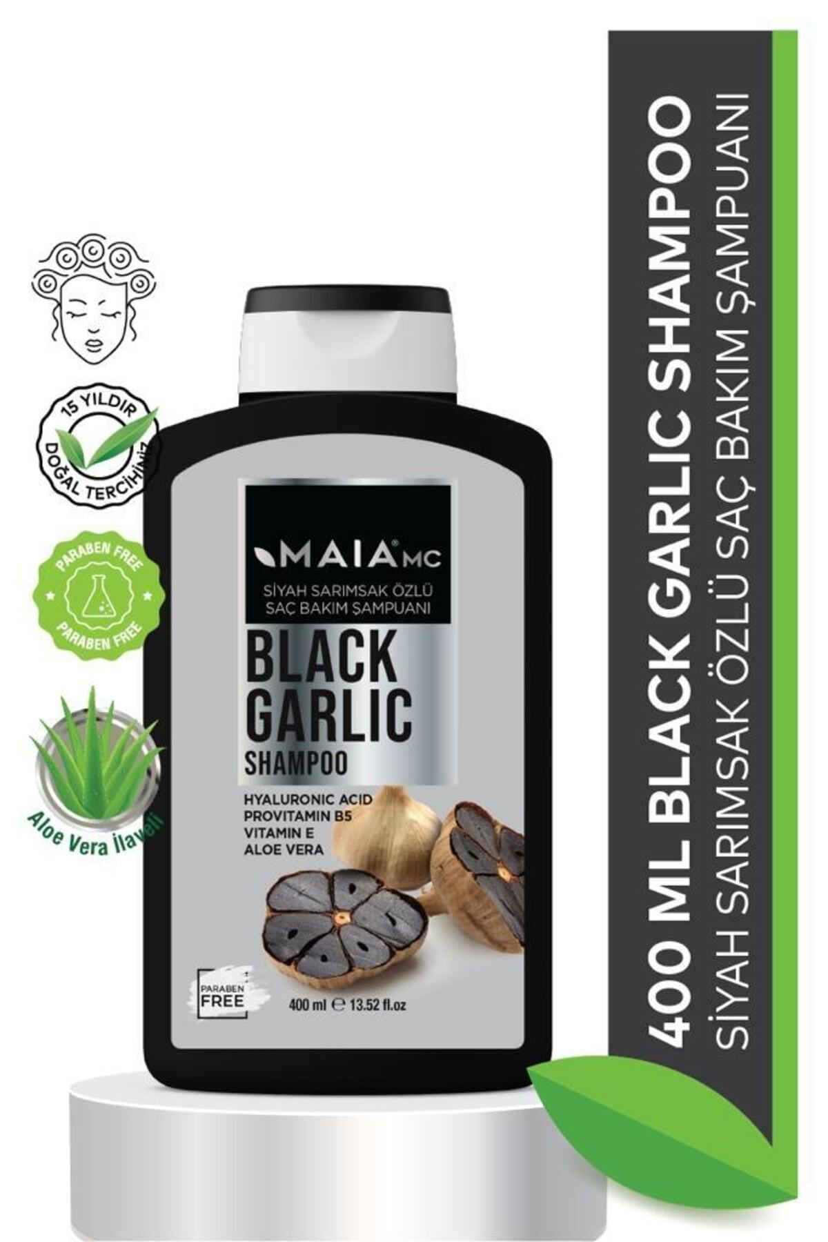 Maia mc Siyah Sarımsak Özlü Saç Bakım Şampuanı 400 ml