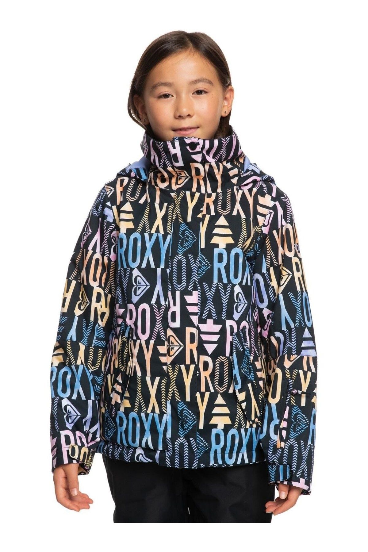 Roxy Snowboard Ceketi True Black Sapın Rg Çocuk çeket-Mont