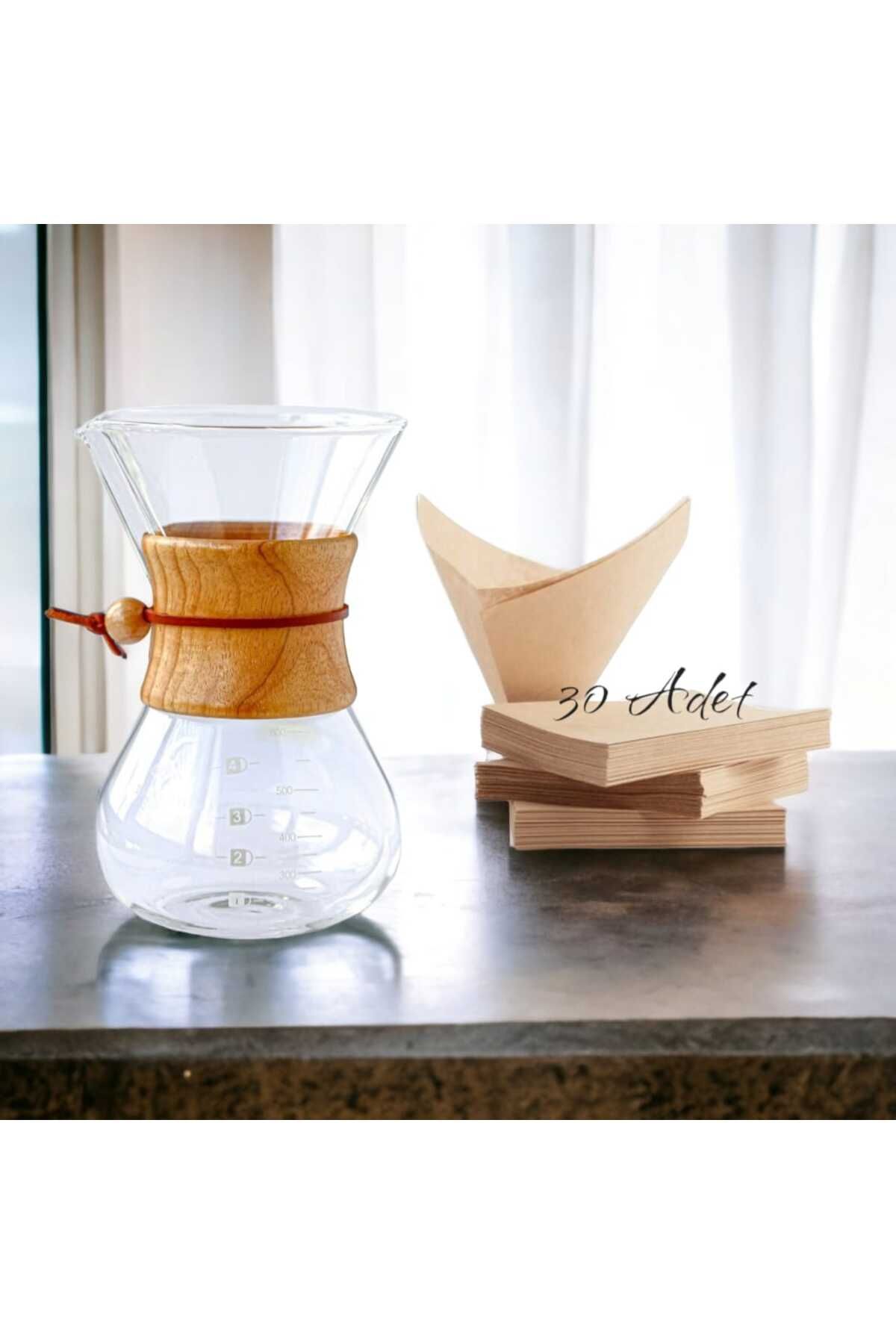Grossberg Coffee Cam Kahve Demleme Sürehisi Ve Demleme Kağıdı Set