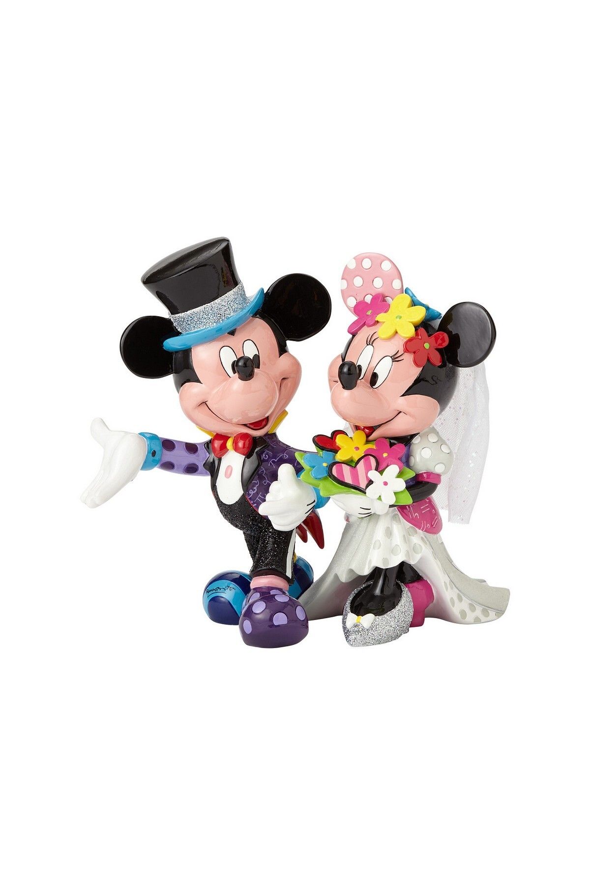 DİSNEY Britto Mickey Mouse & Minnie Mouse Düğün Figür Biblo