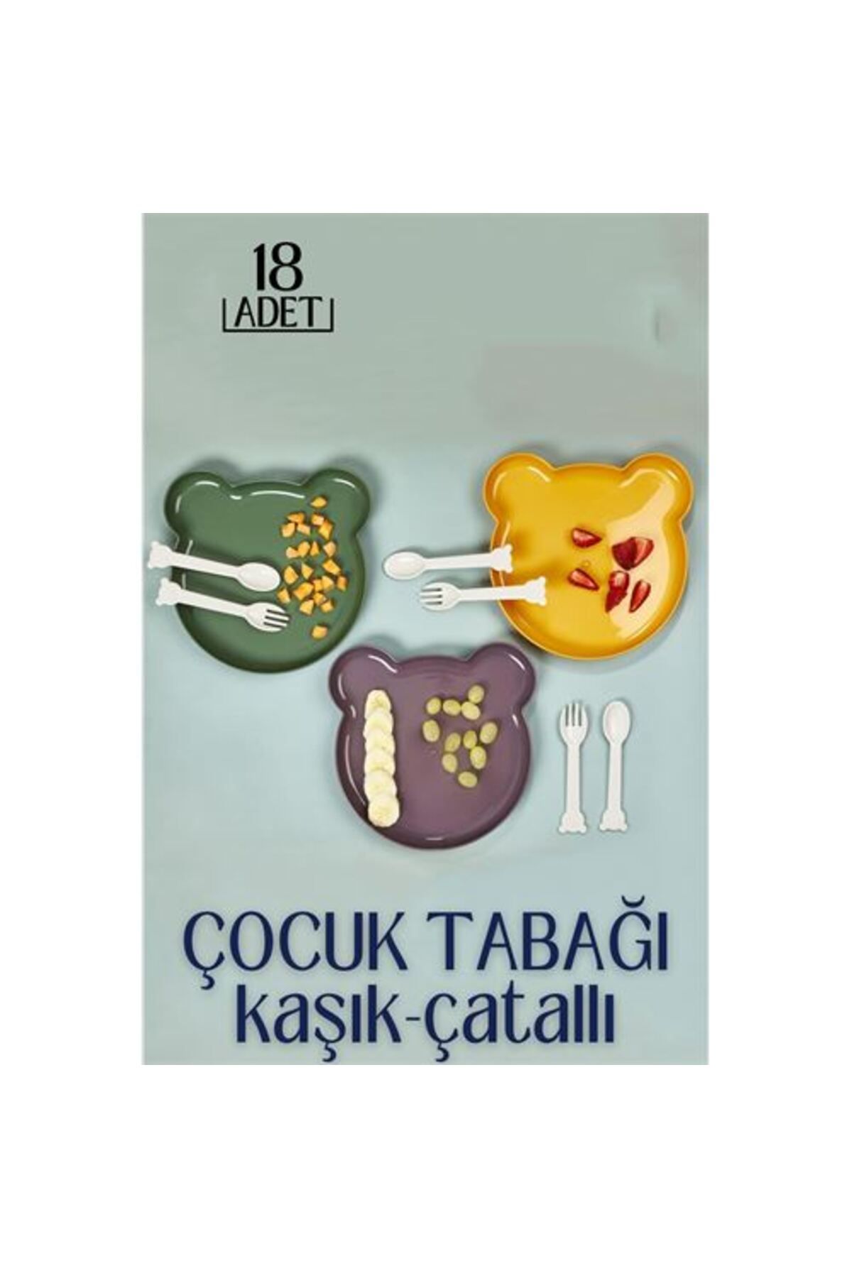 Transformacion 10+8 ADET Çocuk Yemek Tabağı Foscarini Design