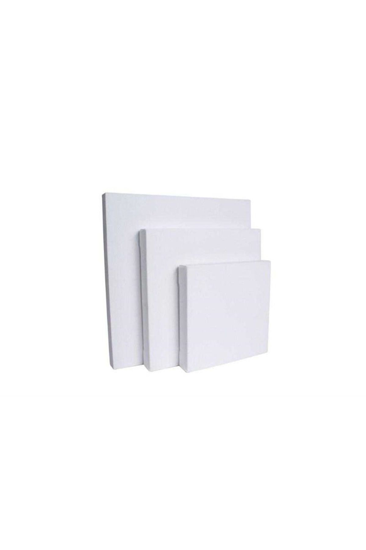 LİLYHOBBYLAND Kare Arkadan Zımbalı Yüksek Kaliteli Boş Tuval: 35x35 cm