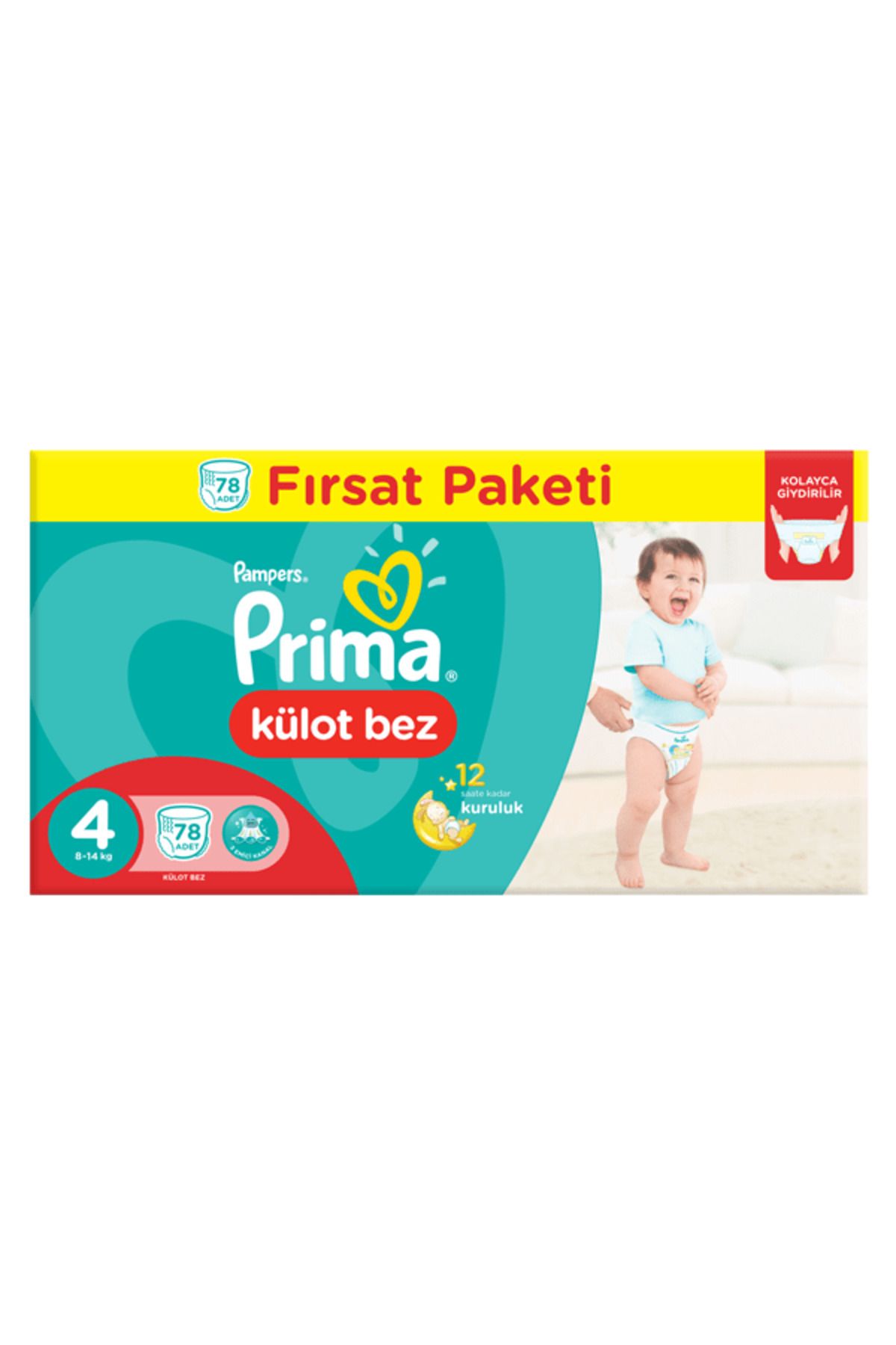 Prima Pants Bebek Bezi Fırsat Paketi Maxi 4 No 78 Li