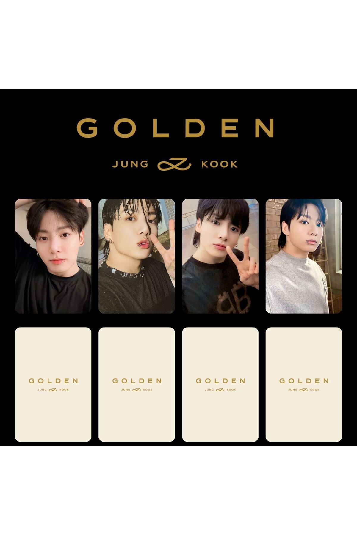 Kpop Dünyasi BTS Jungkook '' GOLDEN '' Albüm PC Set