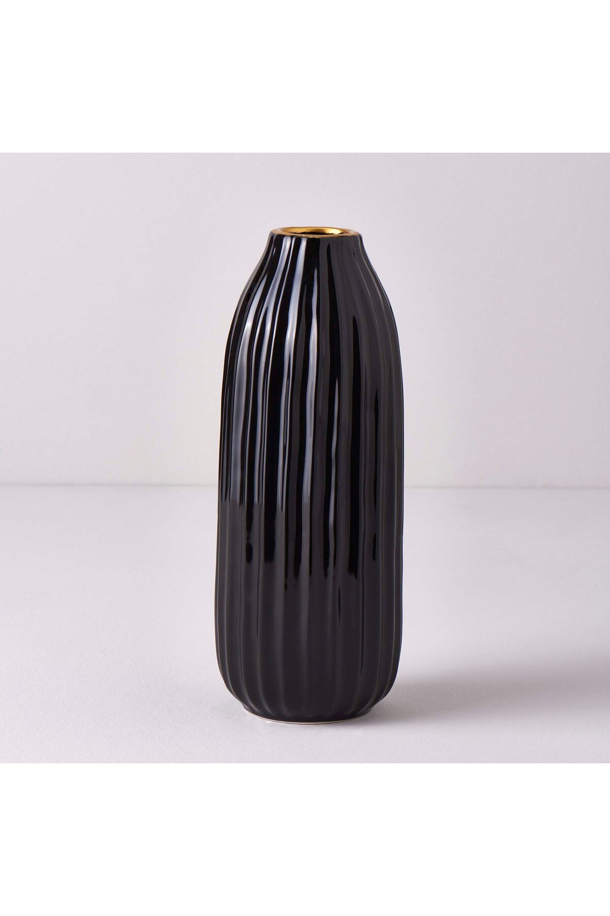 Linens Built Seramik 10x10x25 Cm Vazo Siyahgold Fiyatı, Yorumları