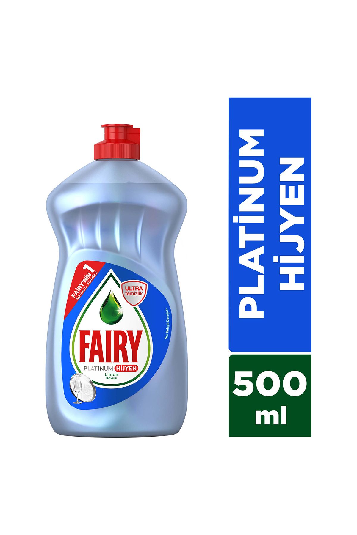 Fairy Platinum Hijyen Sıvı Bulaşık Deterjanı 500 ml Limon