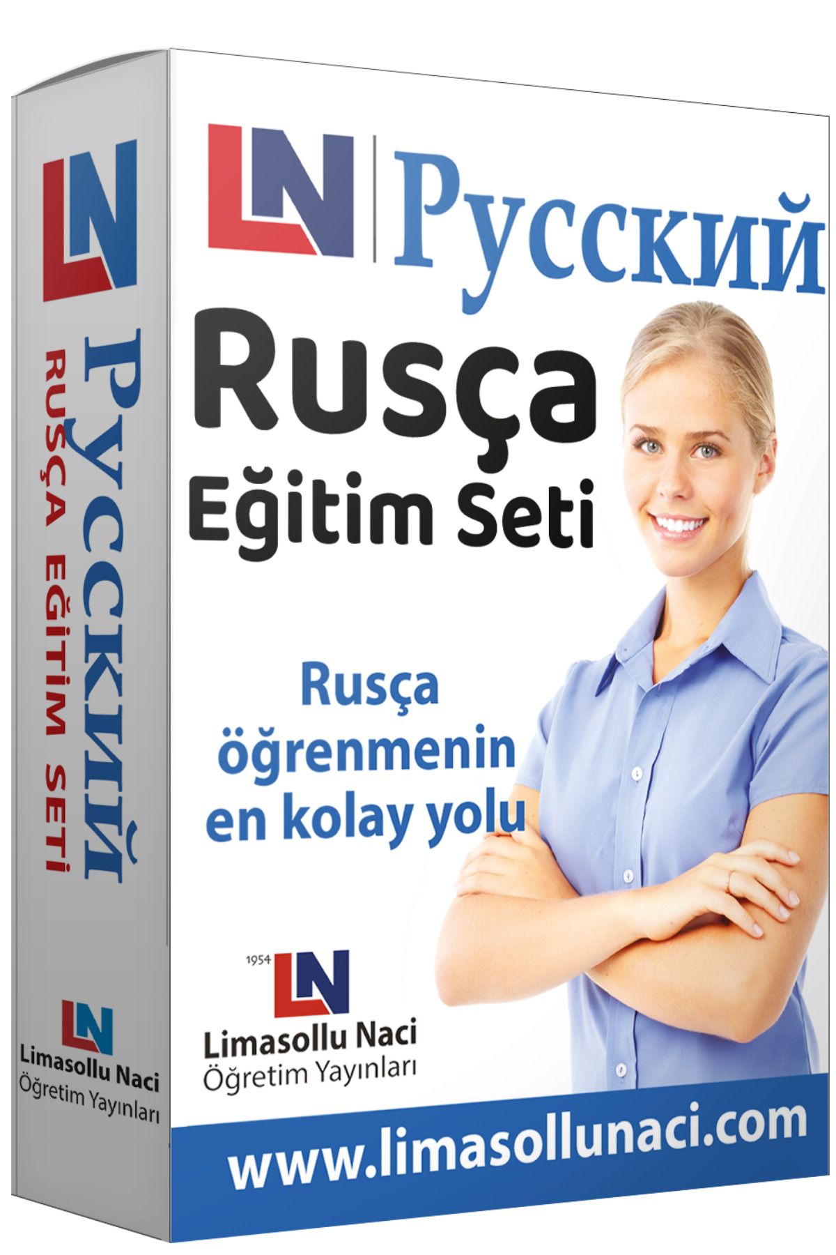 Limasollu Naci Öğretim Yayınları LN Rusça Eğitim Seti, Rusça Öğrenme ve Gramer Kitapları