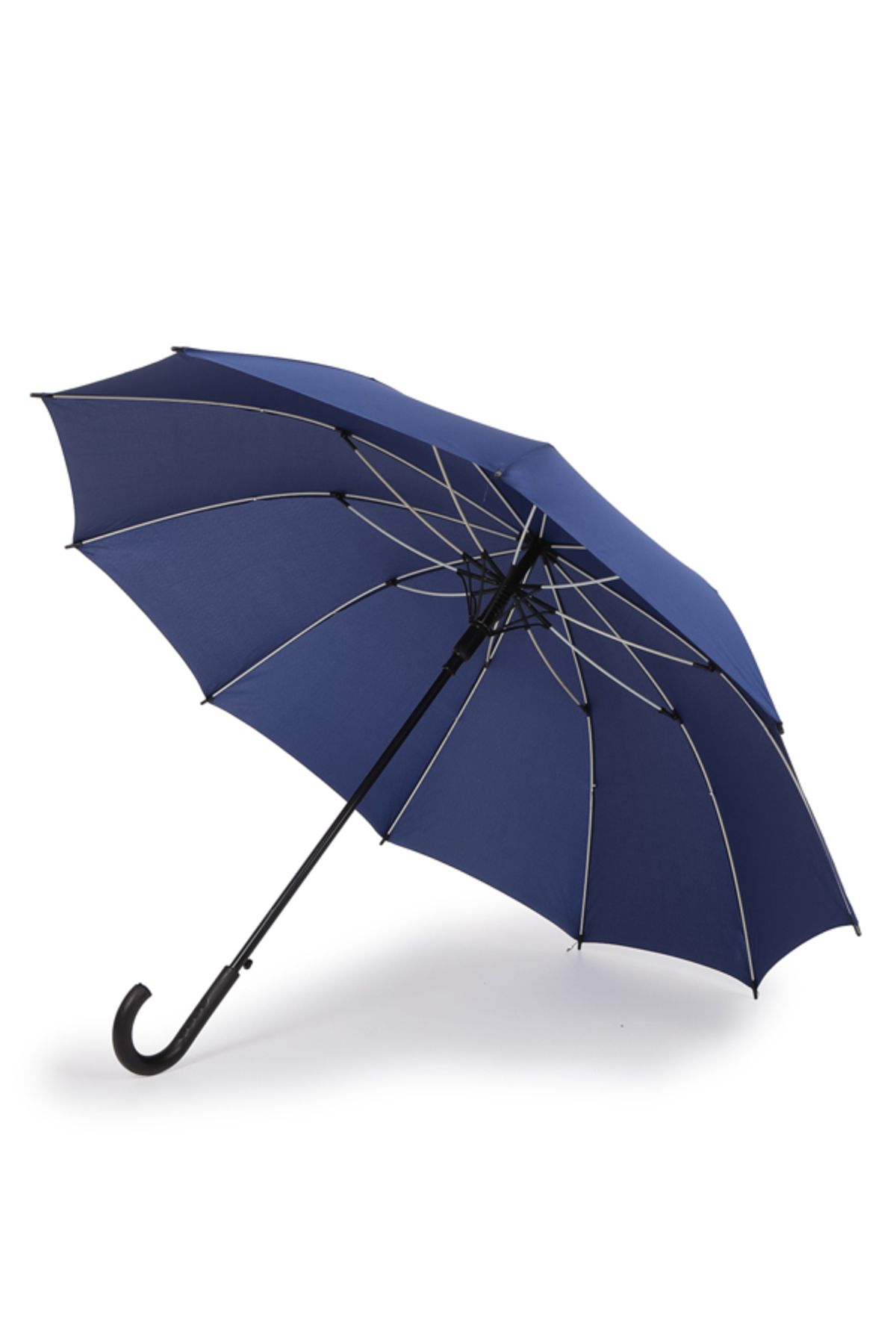 Sunlife 10 Telli Otomatik Fiberglass Protokol Baston Lacivert Yağmur Şemsiyesi [yerli Üretim]