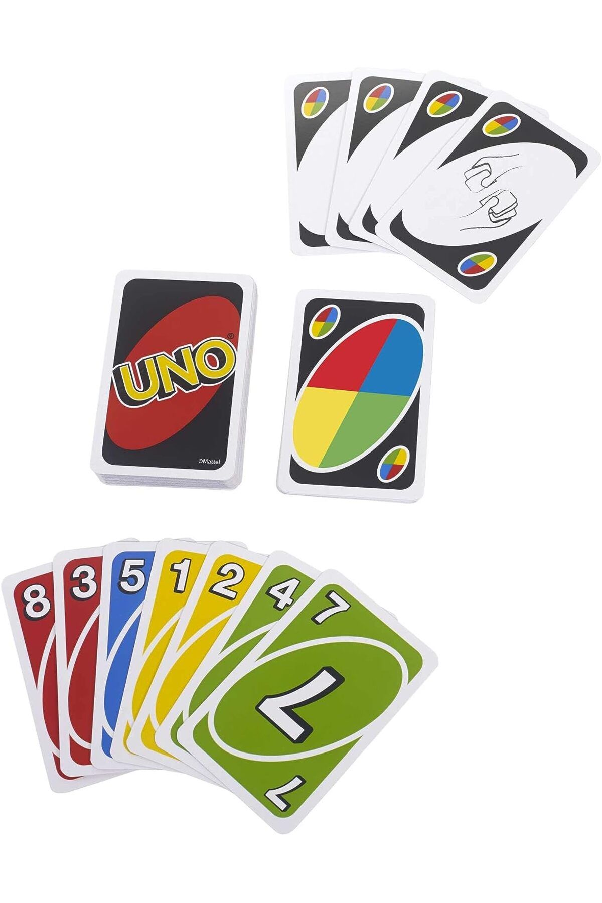 EmrahGültekin UNO Oyun Kartları 108 Adet Uno Oyun Kartı Bol Eğlenceli Bol Aksiyonlu Uno Favori Oyun Kartları