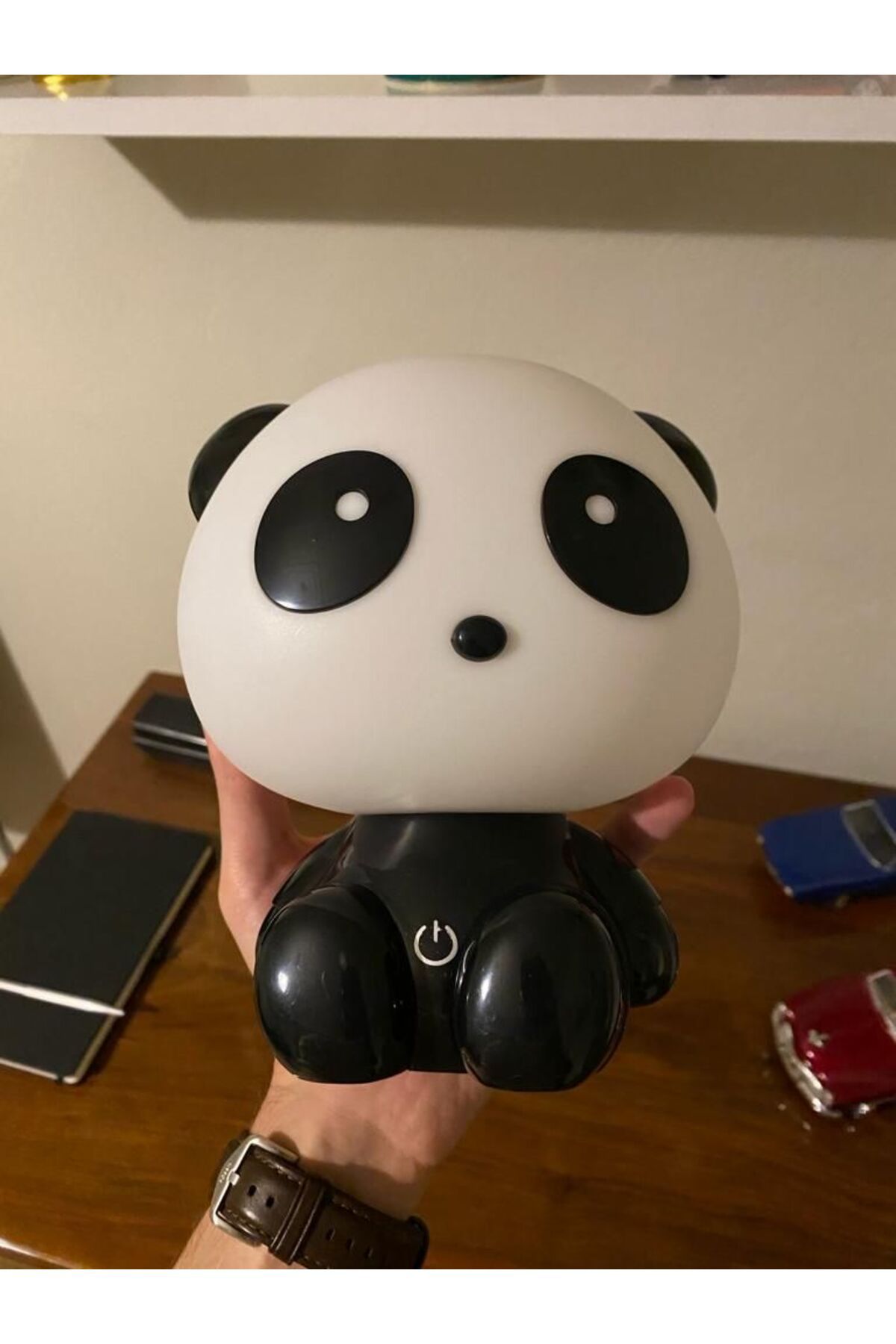 Hediyezen Panda Gece Lambası - Kablolu 3 Kademeli Led Işıklı