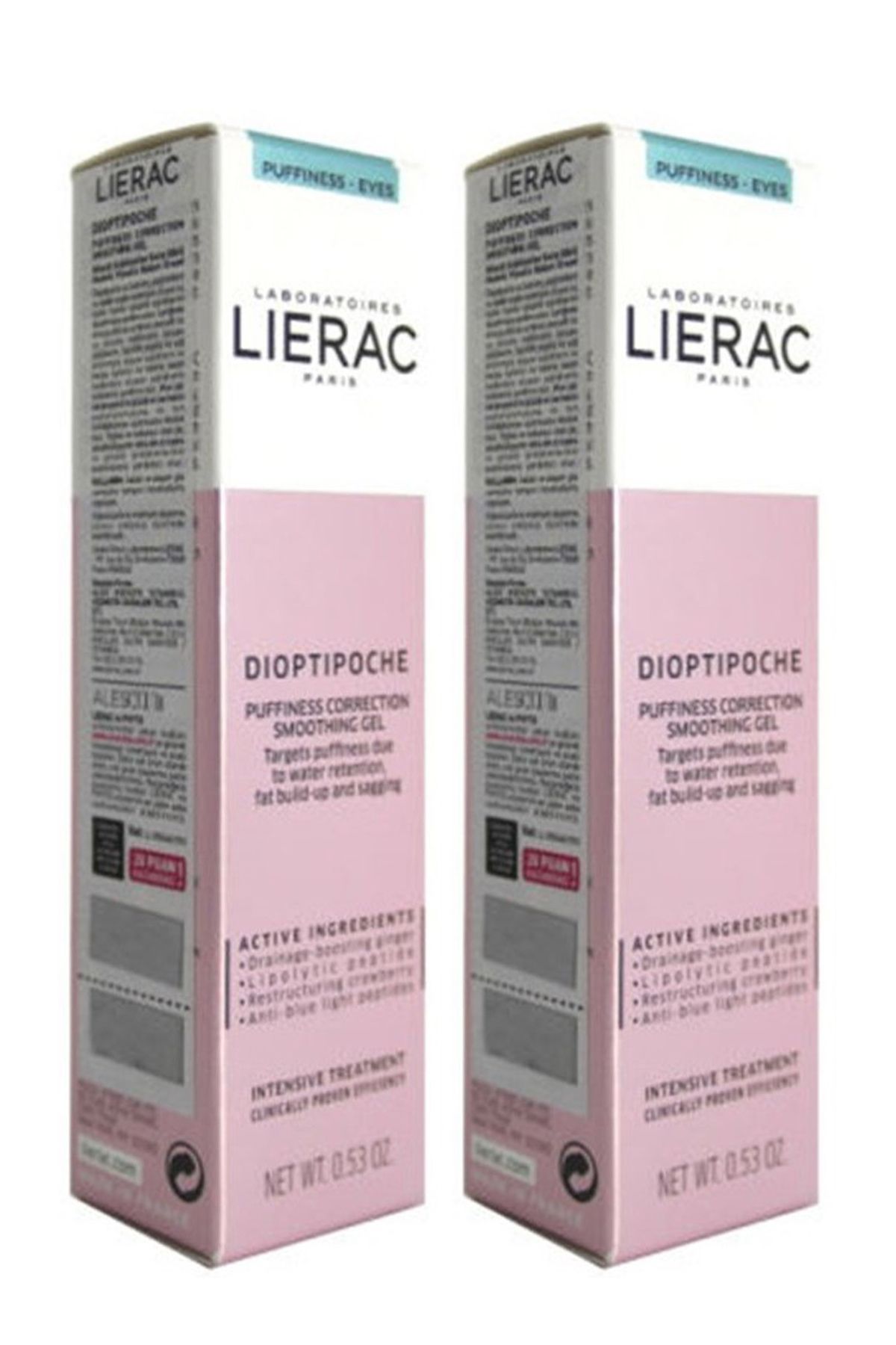 Lierac Dioptipoche Puffiness Correction Smoothing Gel 15 ml 2'li