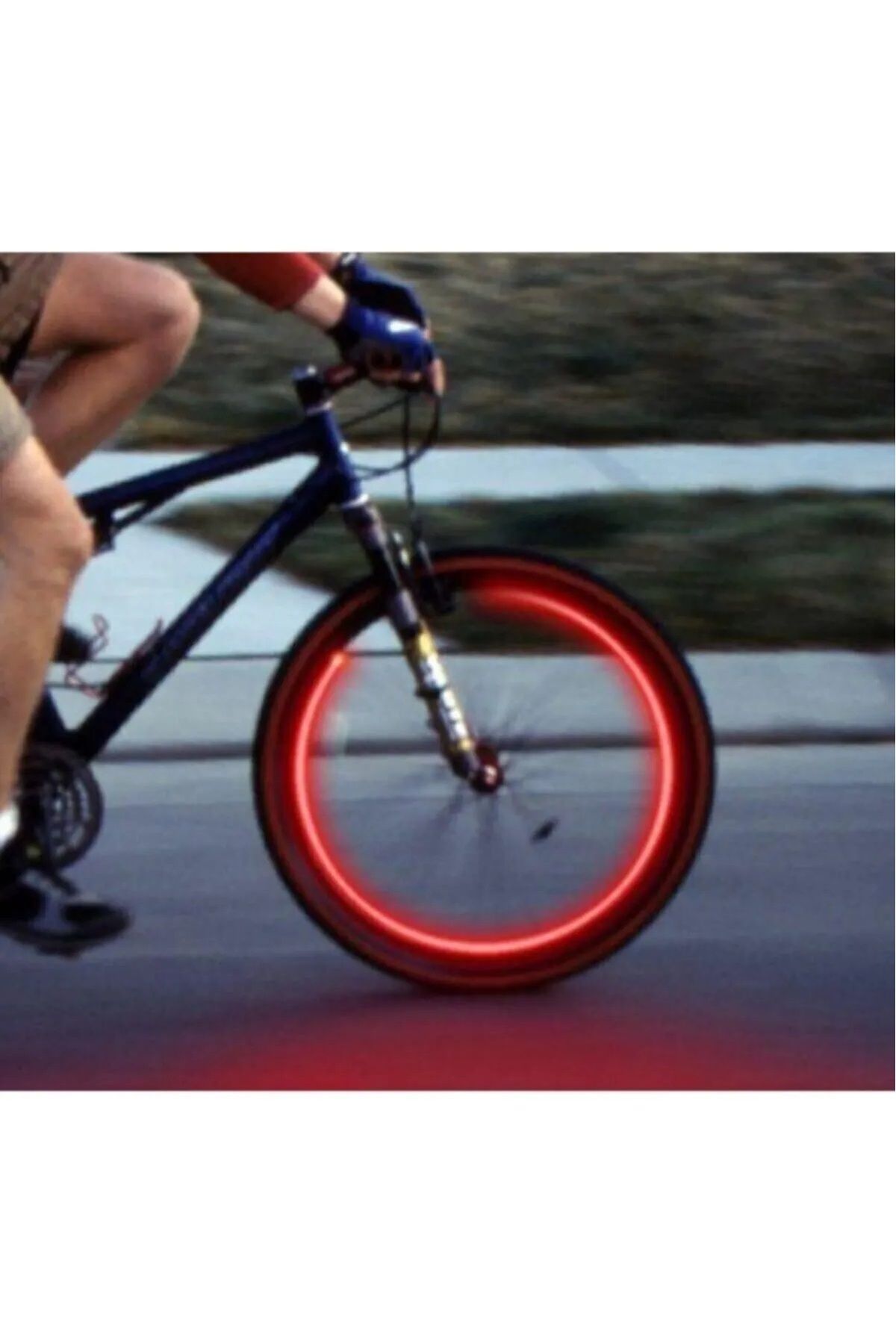 Bisan 1 Çift Led Işıklı Fotosel Hareket Sensörlü Kırmızı Işıklı Bisiklet Araba Motor Sibop Kapağı Lambası