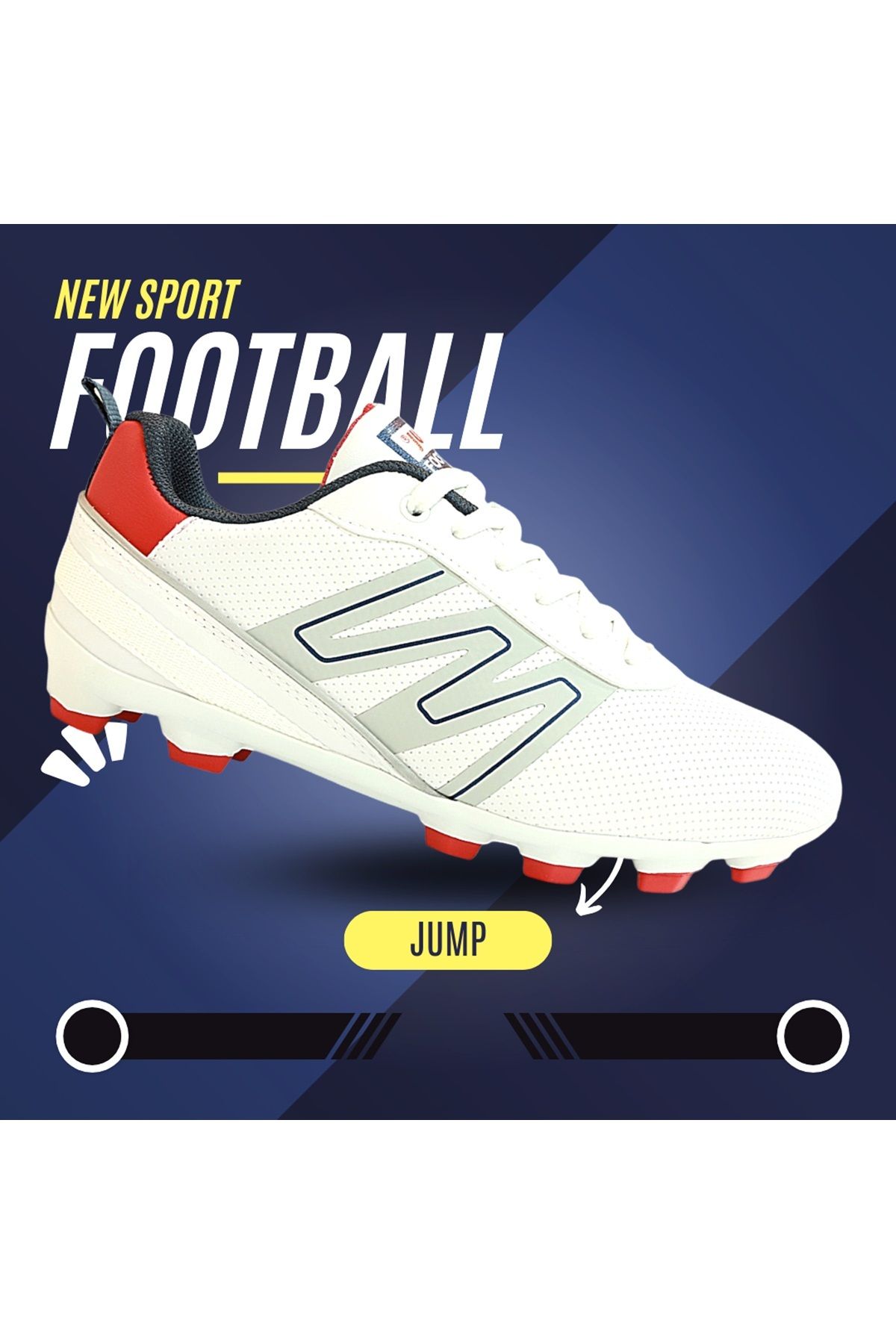 Jump 1748-28843 Bağcıklı Çim Saha Futbol Ayakkabısı
