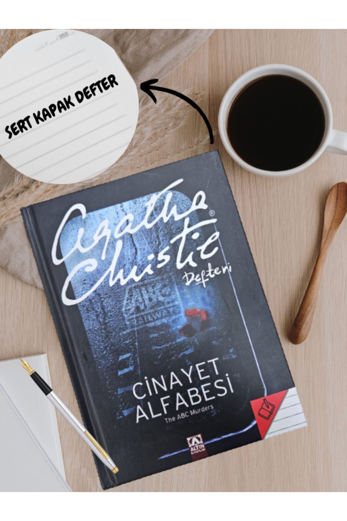 Altın Kitaplar Agatha Chritie Sert Kapak Defter Cinayet Alfabesi Serisi
