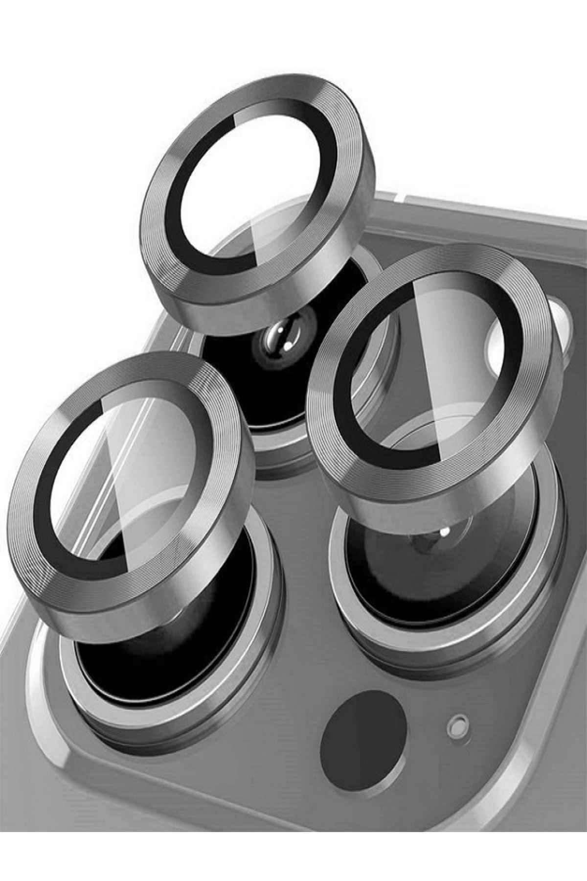 Genel Markalar iphone 12 Mini Uyumlu Kamera Lensi Koruma Camı Safir Metal Çerçeveli HD Füme Koruma Lensi
