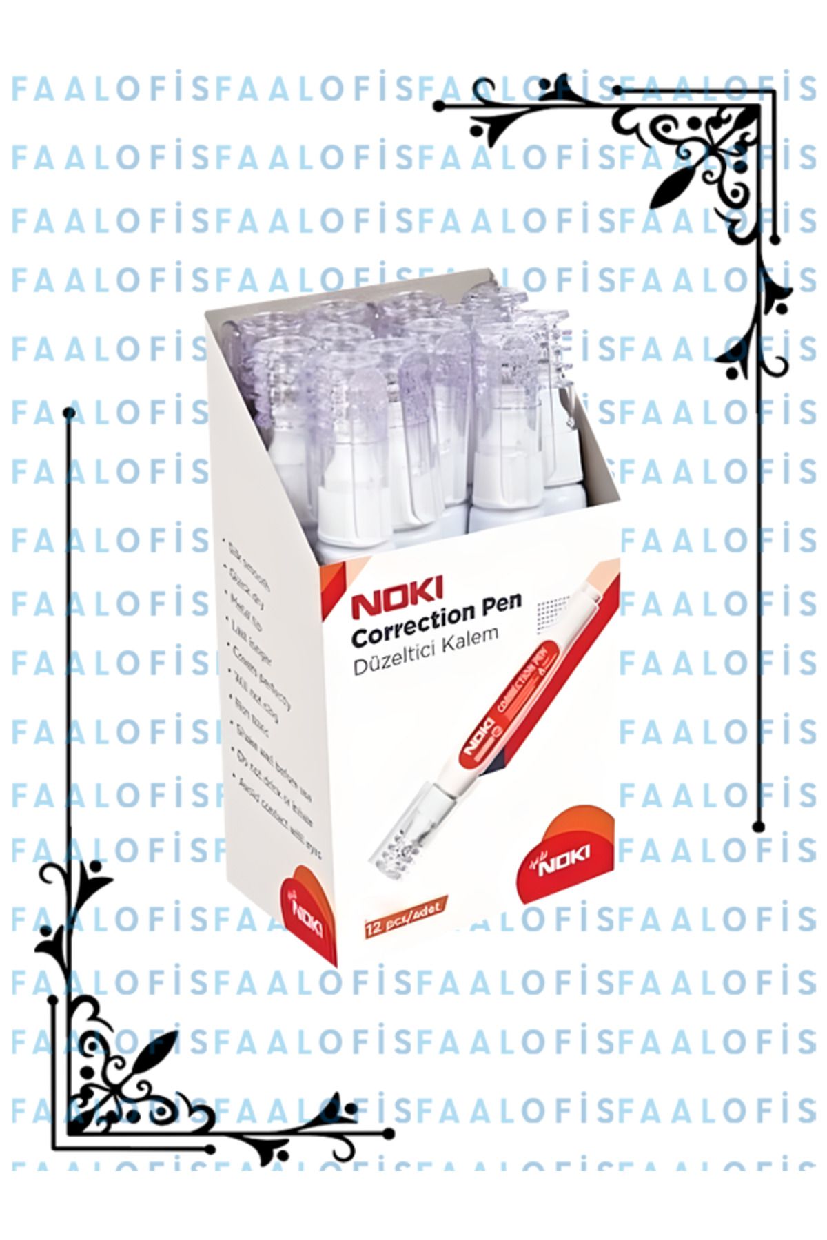 Noki Kalem Tipi Sıvı Silici Daksil 8ml 10 Adet 1 Paket Beyaz