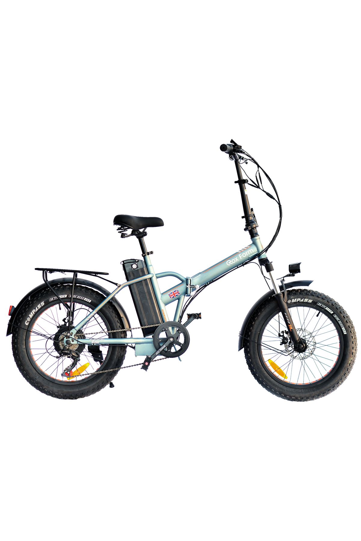ROXFORM R-200 Elektrikli Katlanabilir Bisiklet 20 İnç Titanyum Mavi