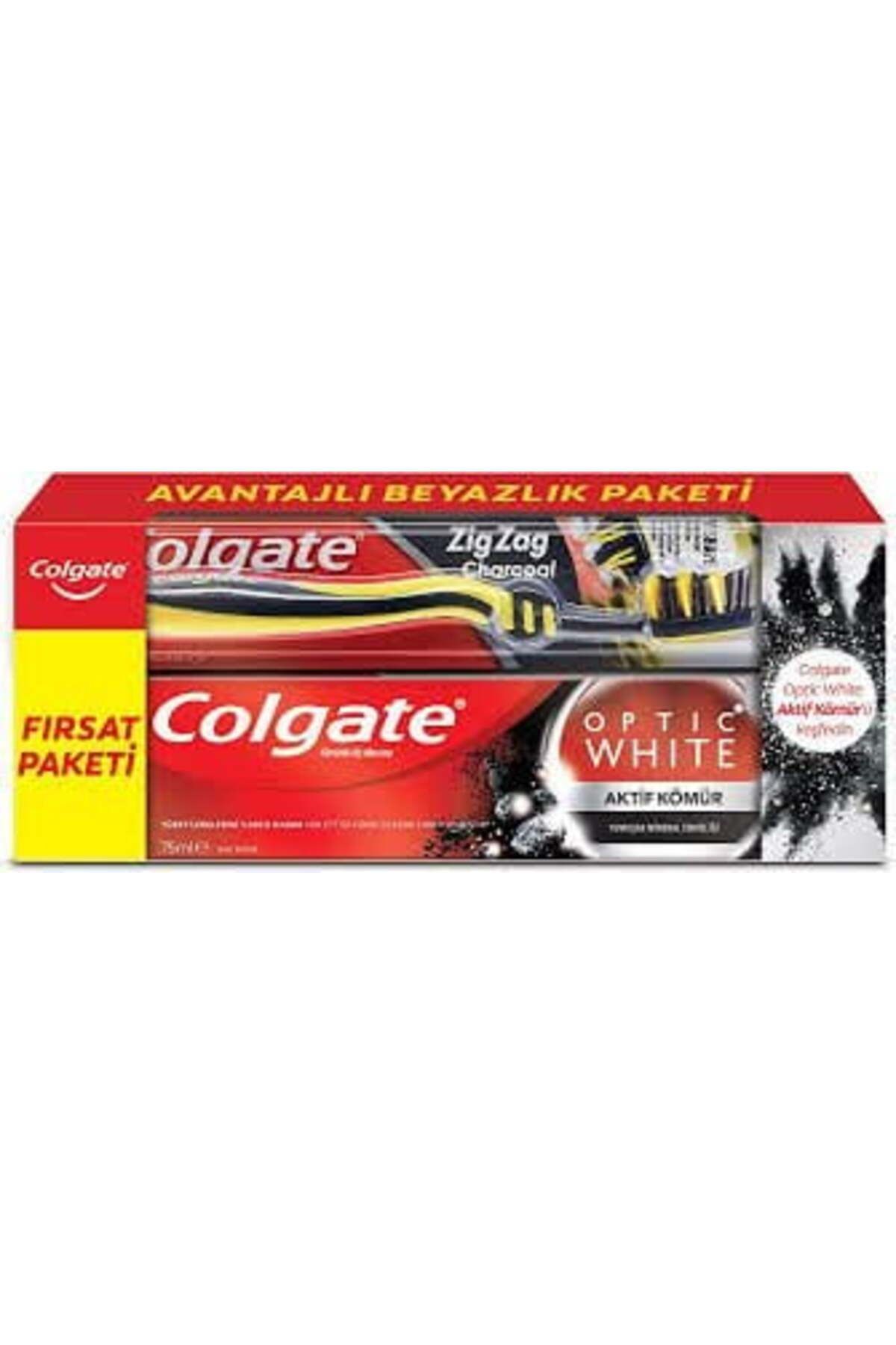 Colgate Optik Kömür 50ml Fırça 2 Adet Fiyatıdır