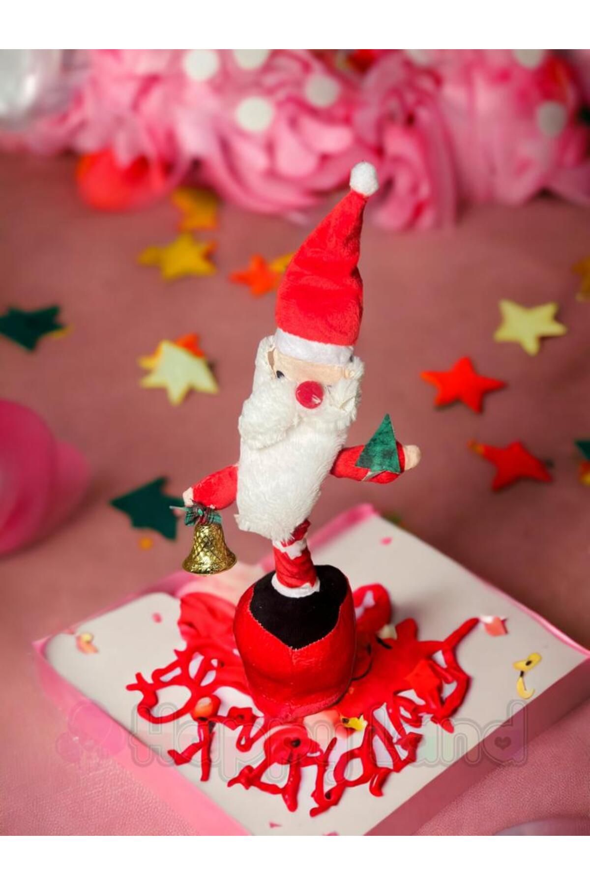 Happyland Yılbaşı Noel Baba Oyuncak Konuşan Dans Eden Şarjlı Müzikli Işıklı Ses Taklit Edebilen