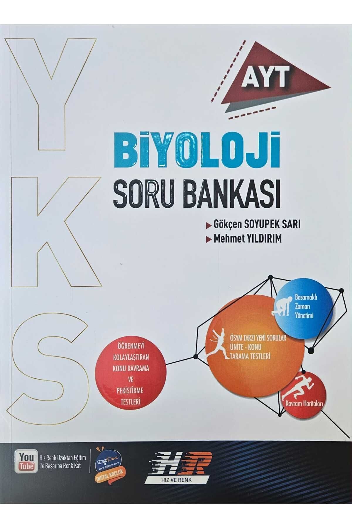 Hız ve Renk Yayınları Ayt Biyoloji Soru Bankası Mehmet Yıldırım