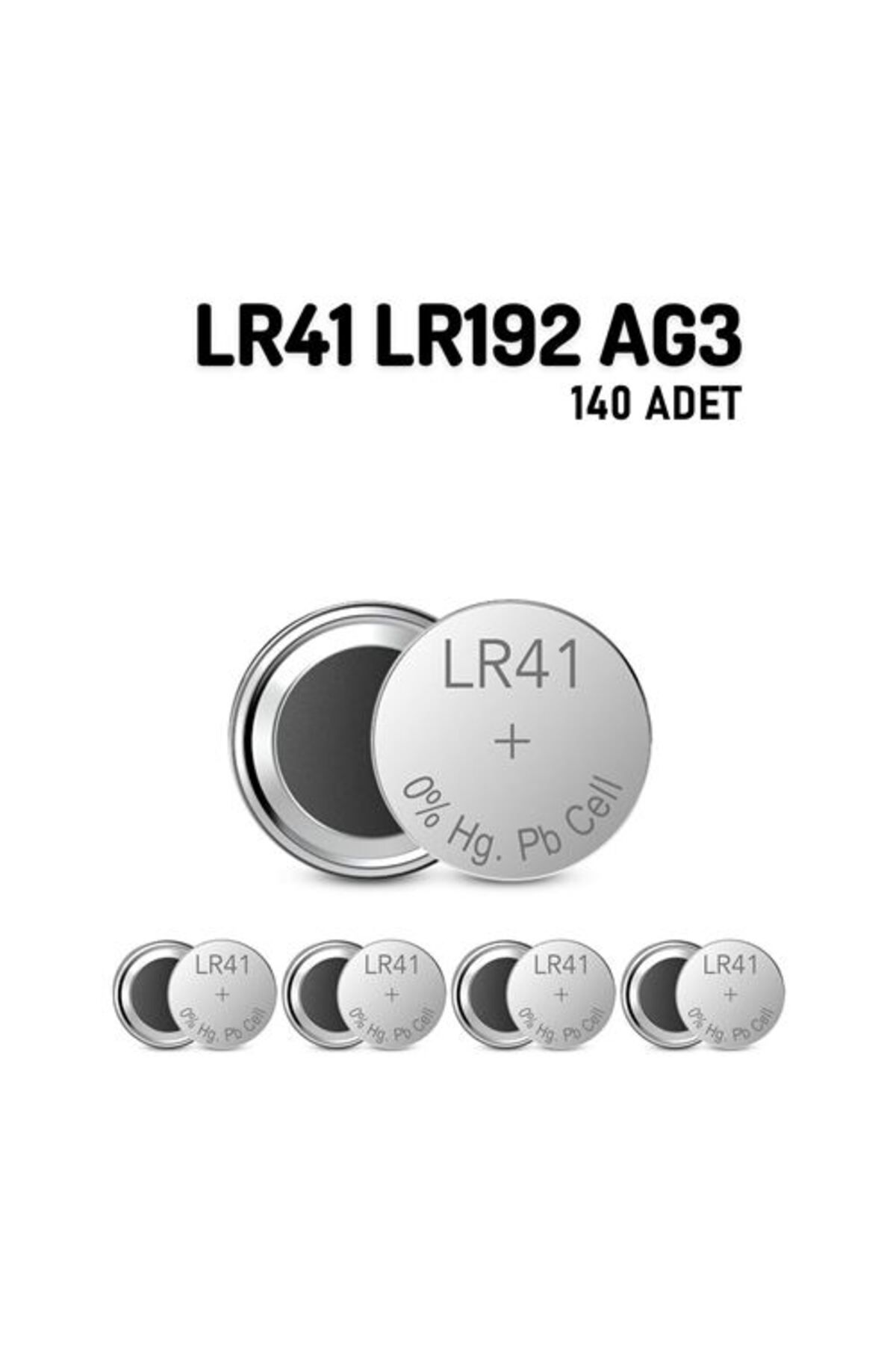 Transformacion 100+40 ADET LR41 LR192 AG3 1.55V 10 Adet Alkaline Pil