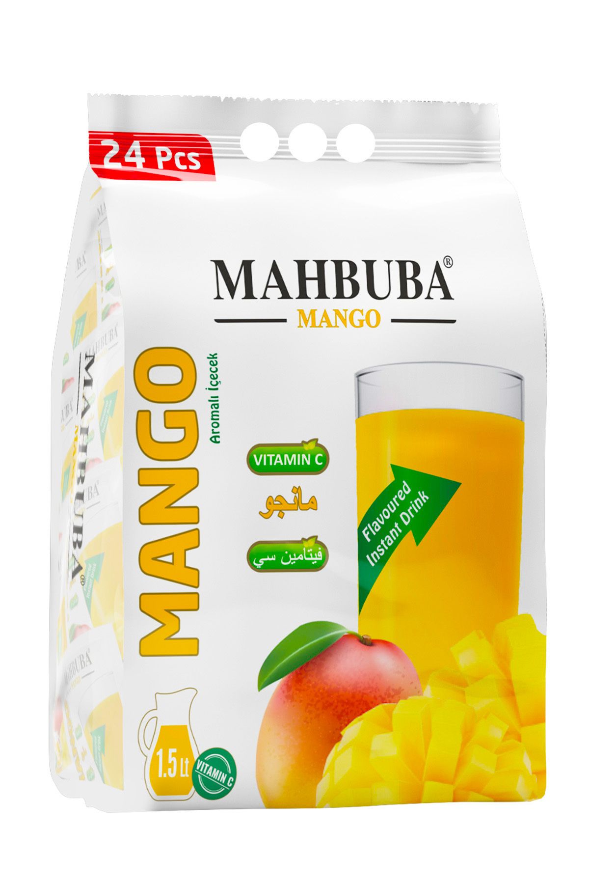 Mahbuba Mango Aromalı Soğuk Toz Içecek 24x11.2gr