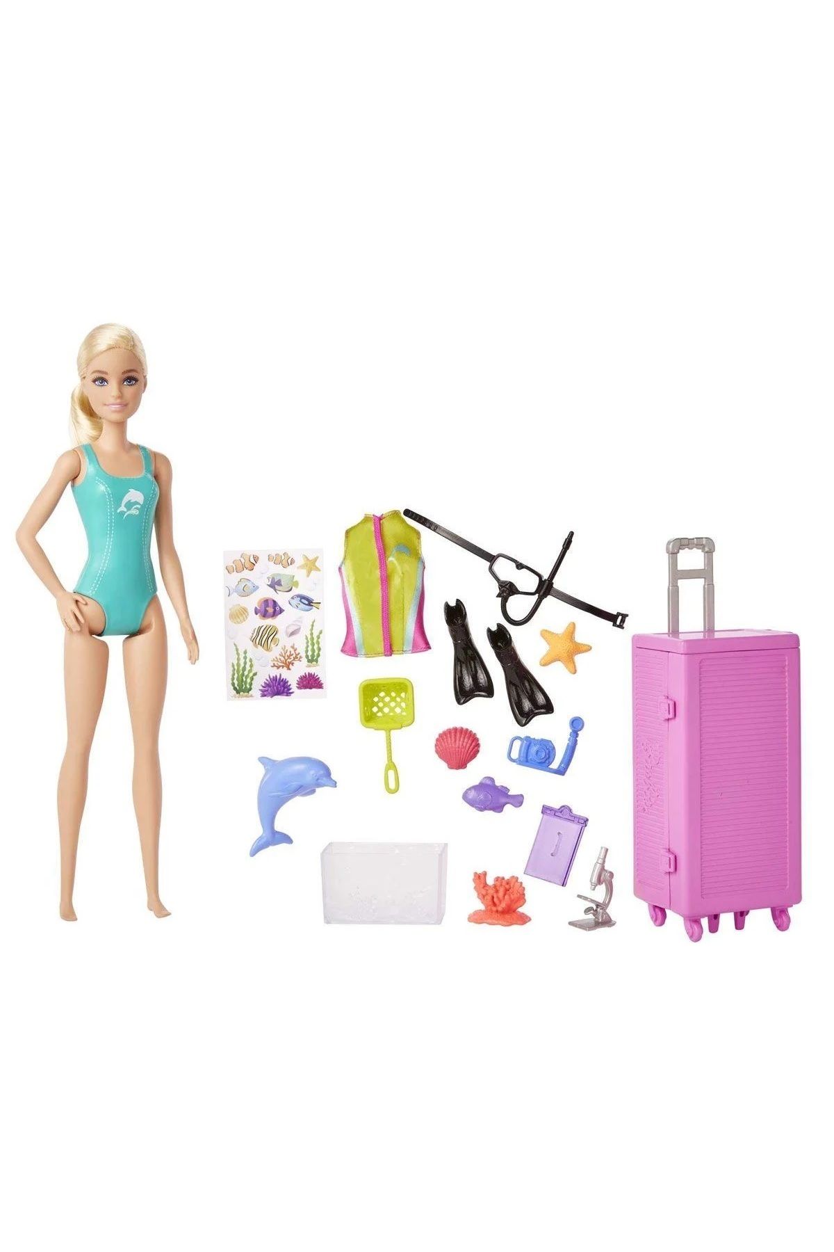 Barbie Bebek Yüzücü Seti