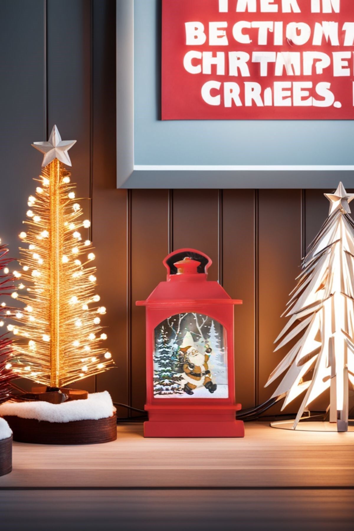 Arma House Yılbaşı Ağacına Asılabilen Kırmızı Noel Babalı Led Işık 15 Cm
