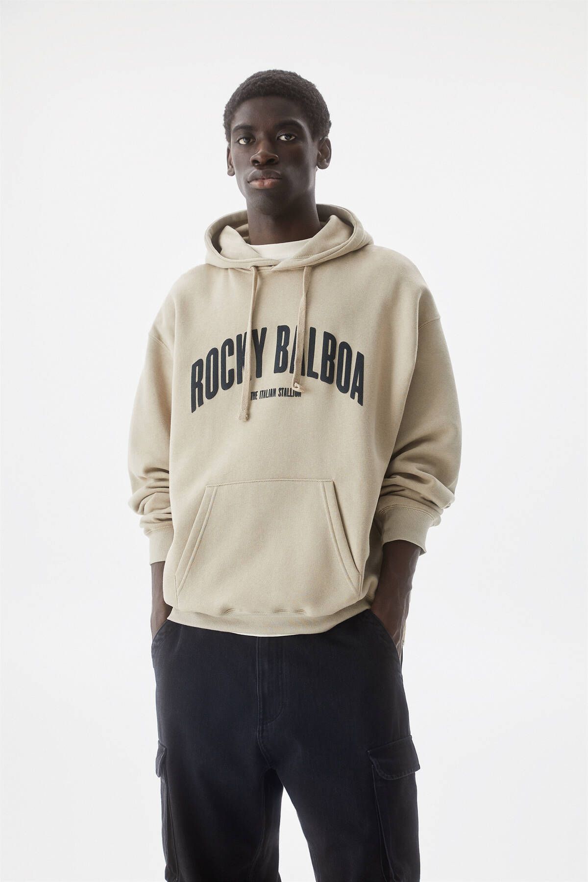 Pull & Bear Rocky Balboa kapüşonlu sweatshirt
