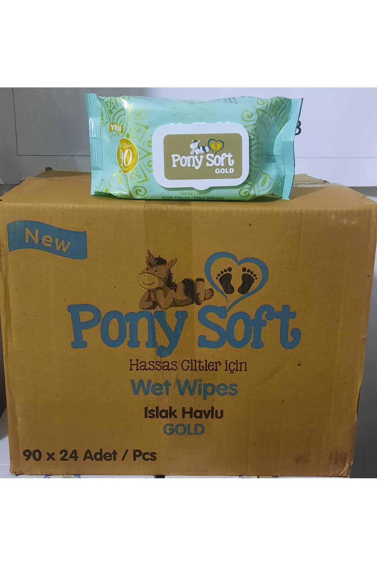 Pony soft Gold ıslak mendil 90 lı 24 Paket