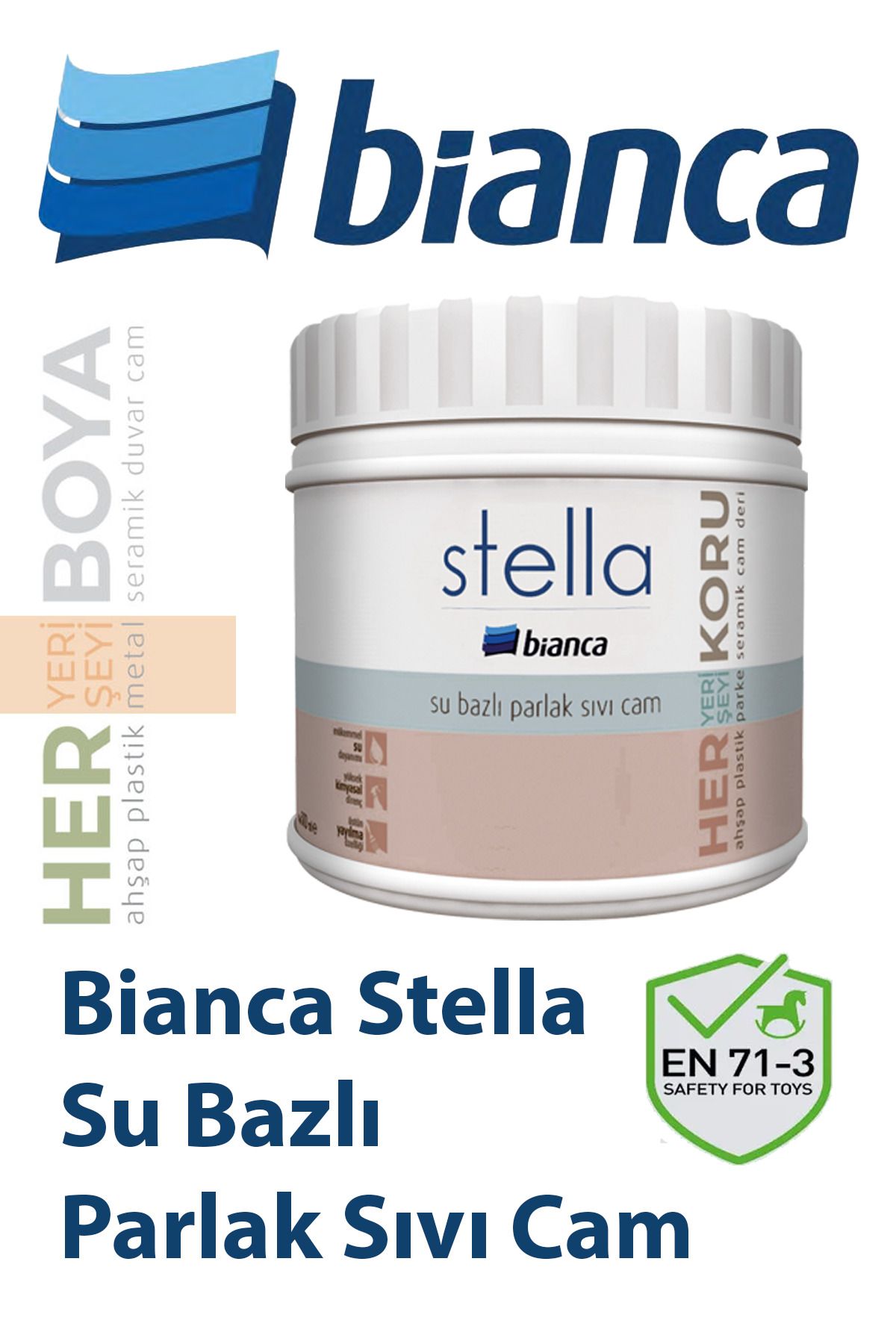 Bianca Stella Su Bazlı Sıvı Cam Parlak 500ml