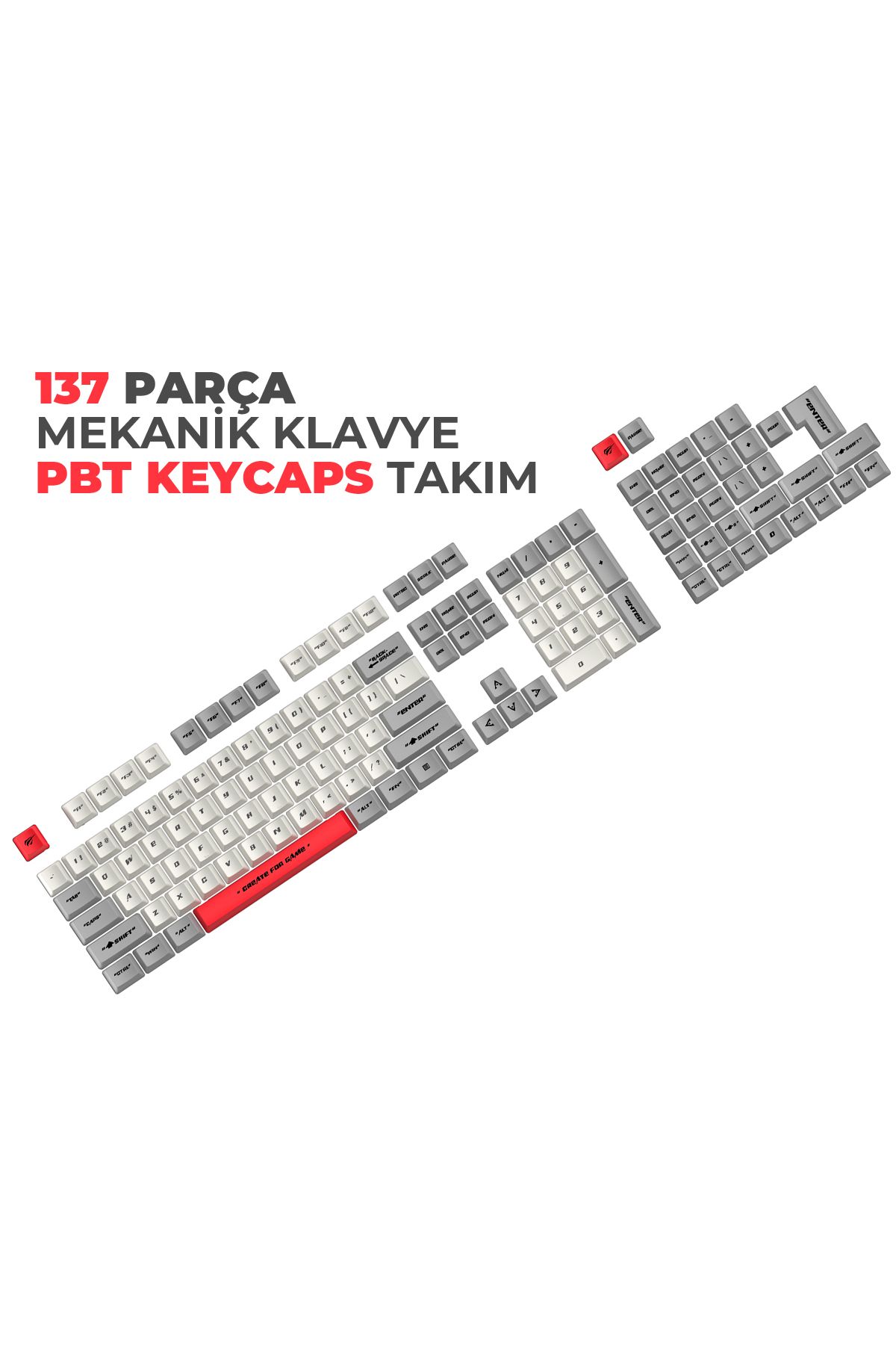 Havit Gamenote Keycaps 136 Parça PBT Gaming Mekanik Klavye Tuş Takımı