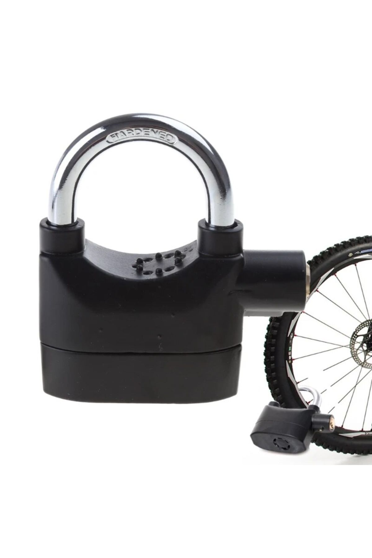 Xolo Tüm Bisikletlere Uyumlu Alarmlı Bisiklet Asma Kilit Siyah 110 Desibel XLK402