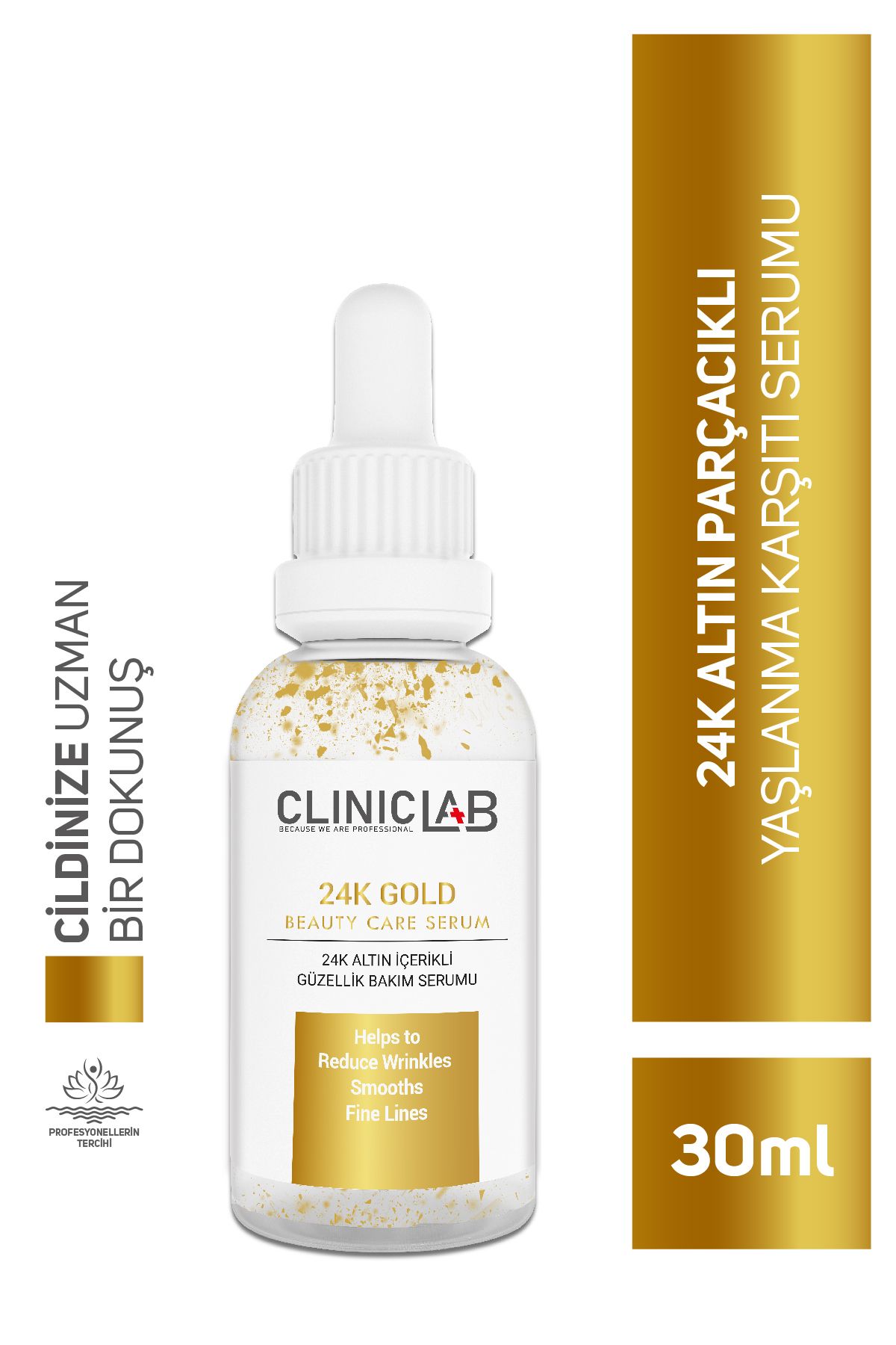 Cliniclab 24k Gold Altın Parçacıklı Yaşlanma Karşıtı Güzellik Ve Bakım Serumu 30 Ml