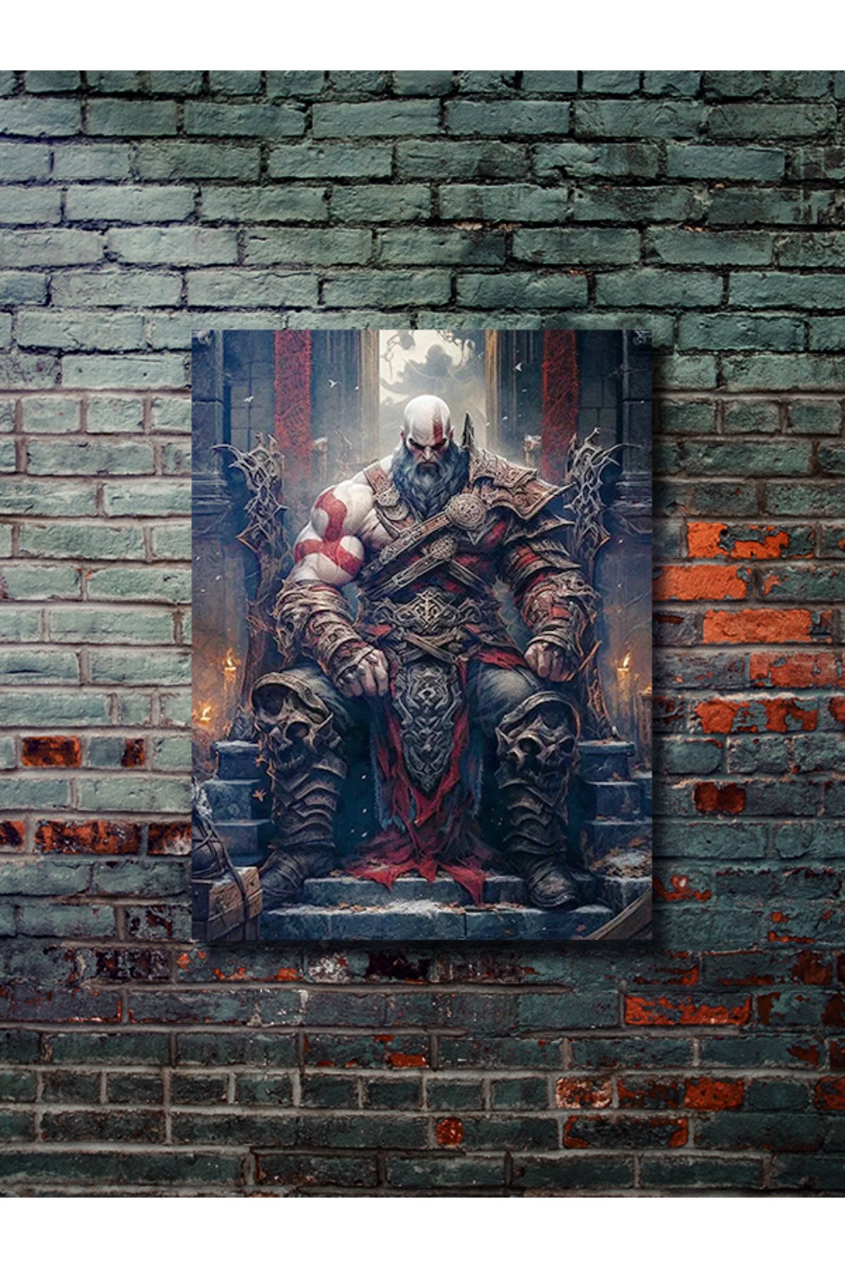 ZNC Kratos - God Of War - Gaming Posterleri, Özel Tasarım Kağıt Poster, Duvar Sanatı