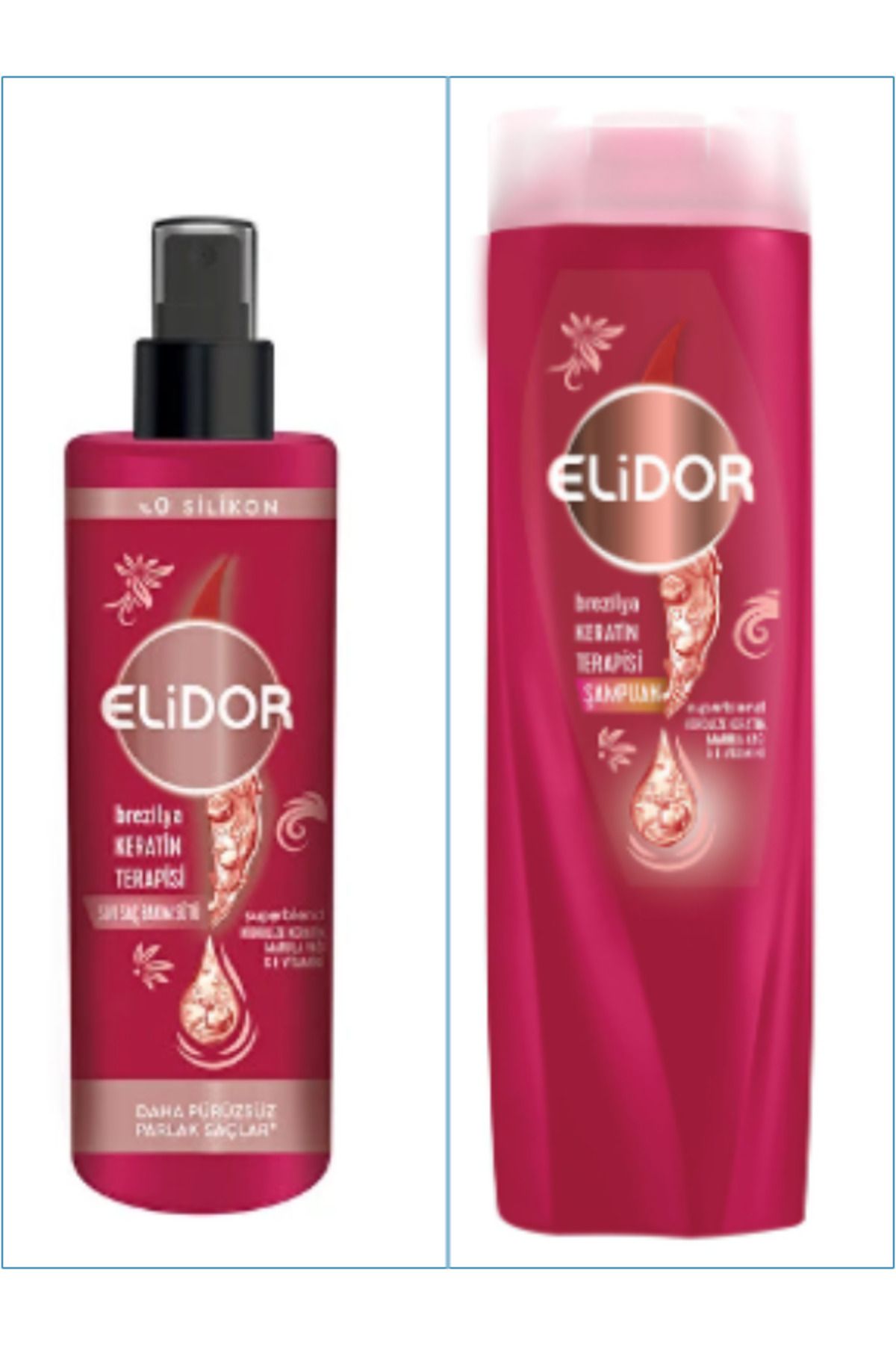 Elidor Keratini Saç Bakım Serisi Şampuan+Keratin Sütü 400+200 ml