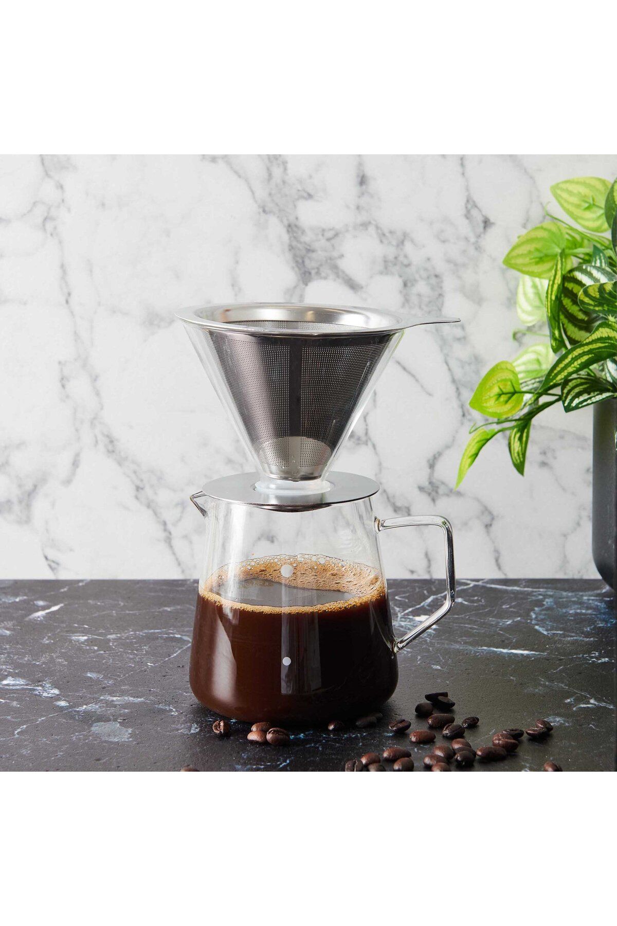 Tohana Cam Kahve Demleme Seti - 600 ml