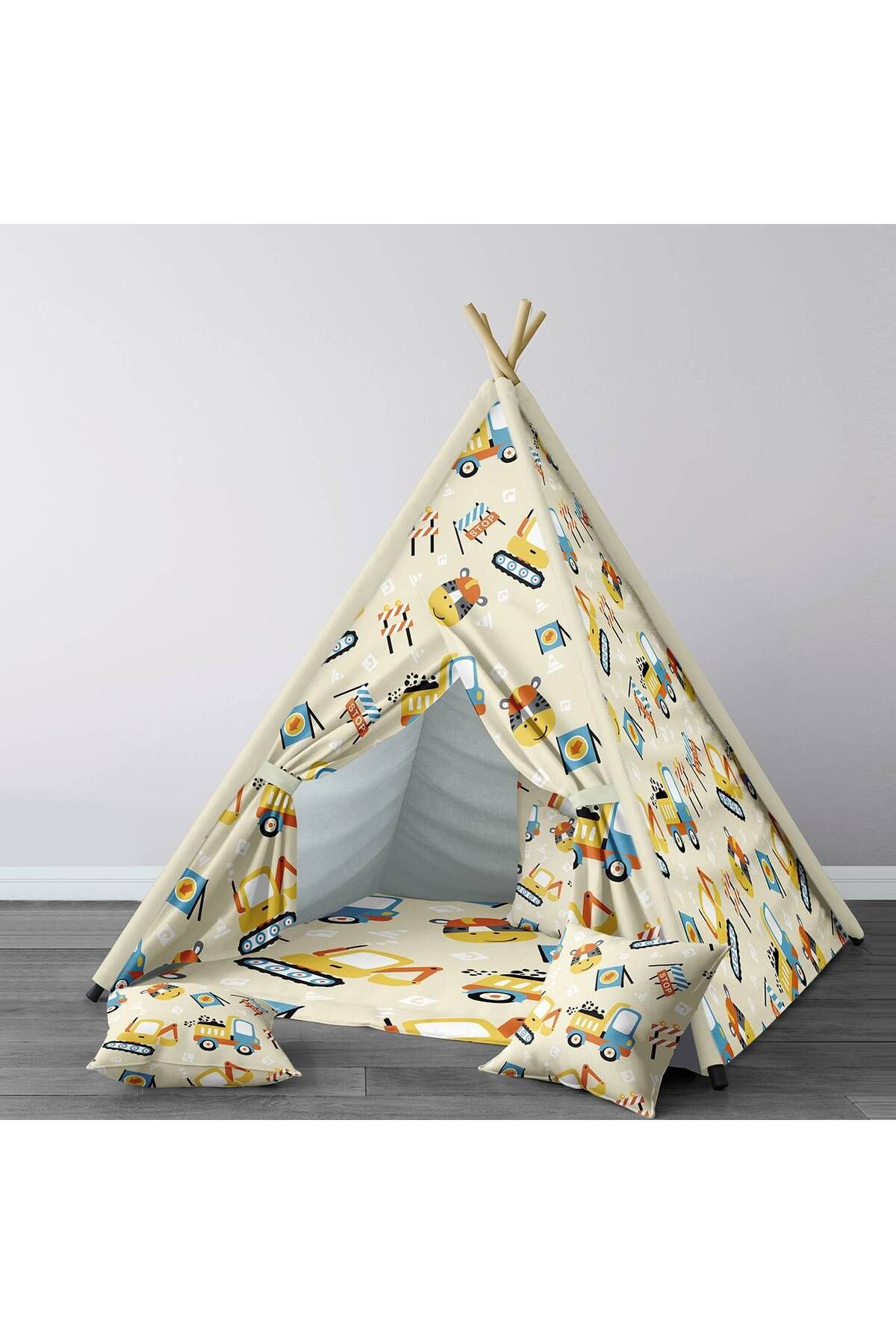 Lina Bebek, Çocuk Odası Minderli/Mindersiz Oyun Evi, Çadır Model 00006