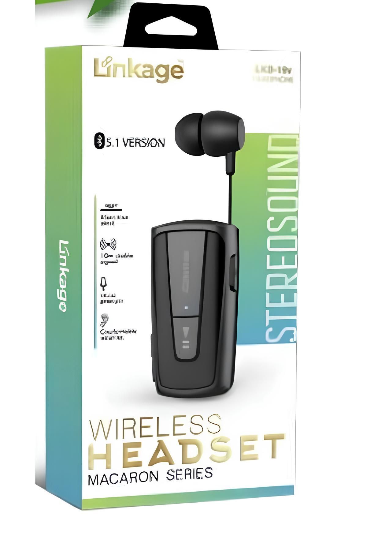 Global Bluetooth 5.1V Titreşimli Model Makaralı Kulaklık Lkb-19