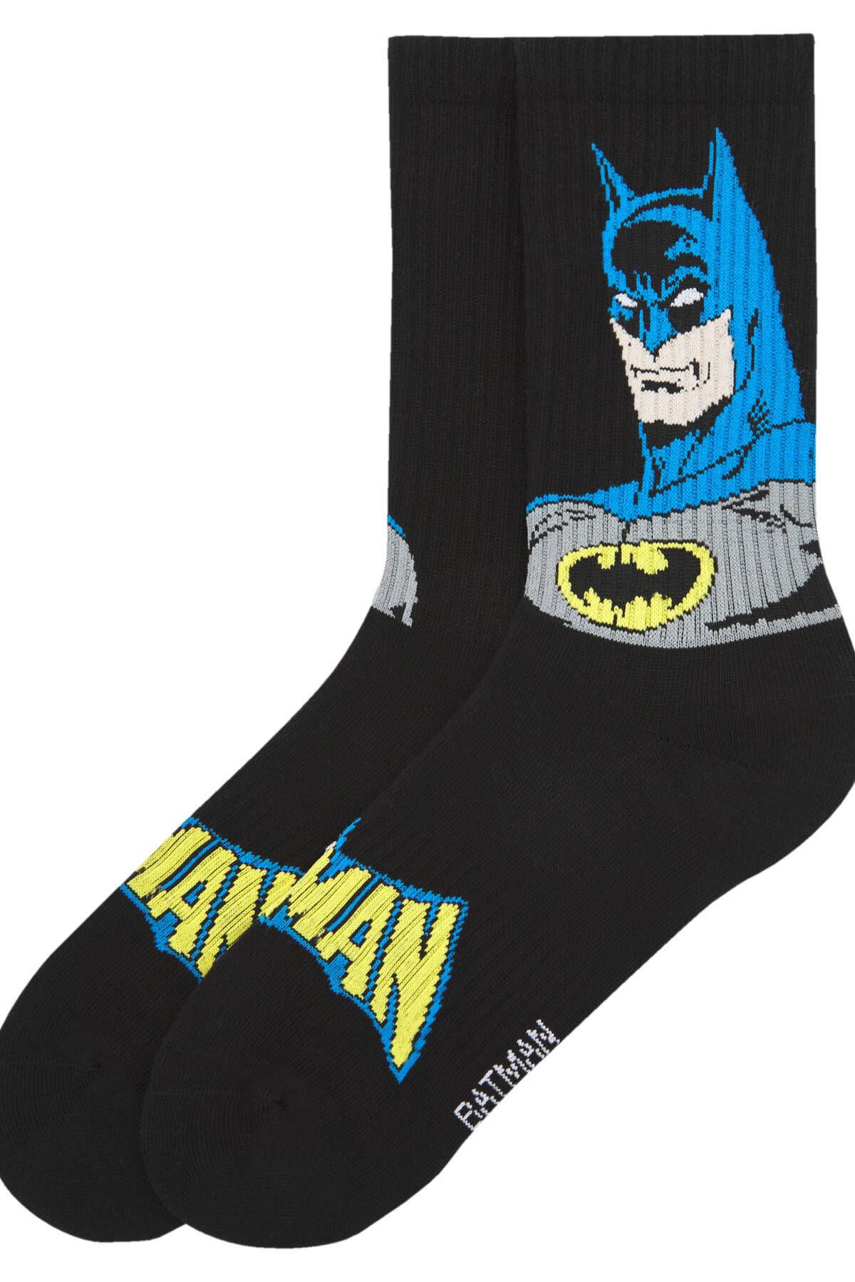 Pull & Bear Batman siyah çorap