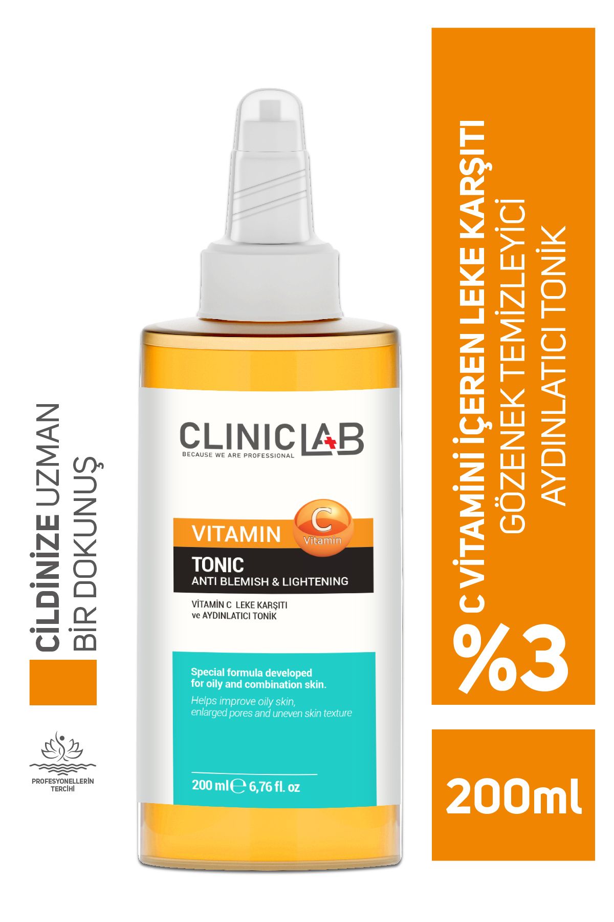 Cliniclab Vitamin C Leke Karşıtı Ve Aydınlatıcı Tonik 200 ml