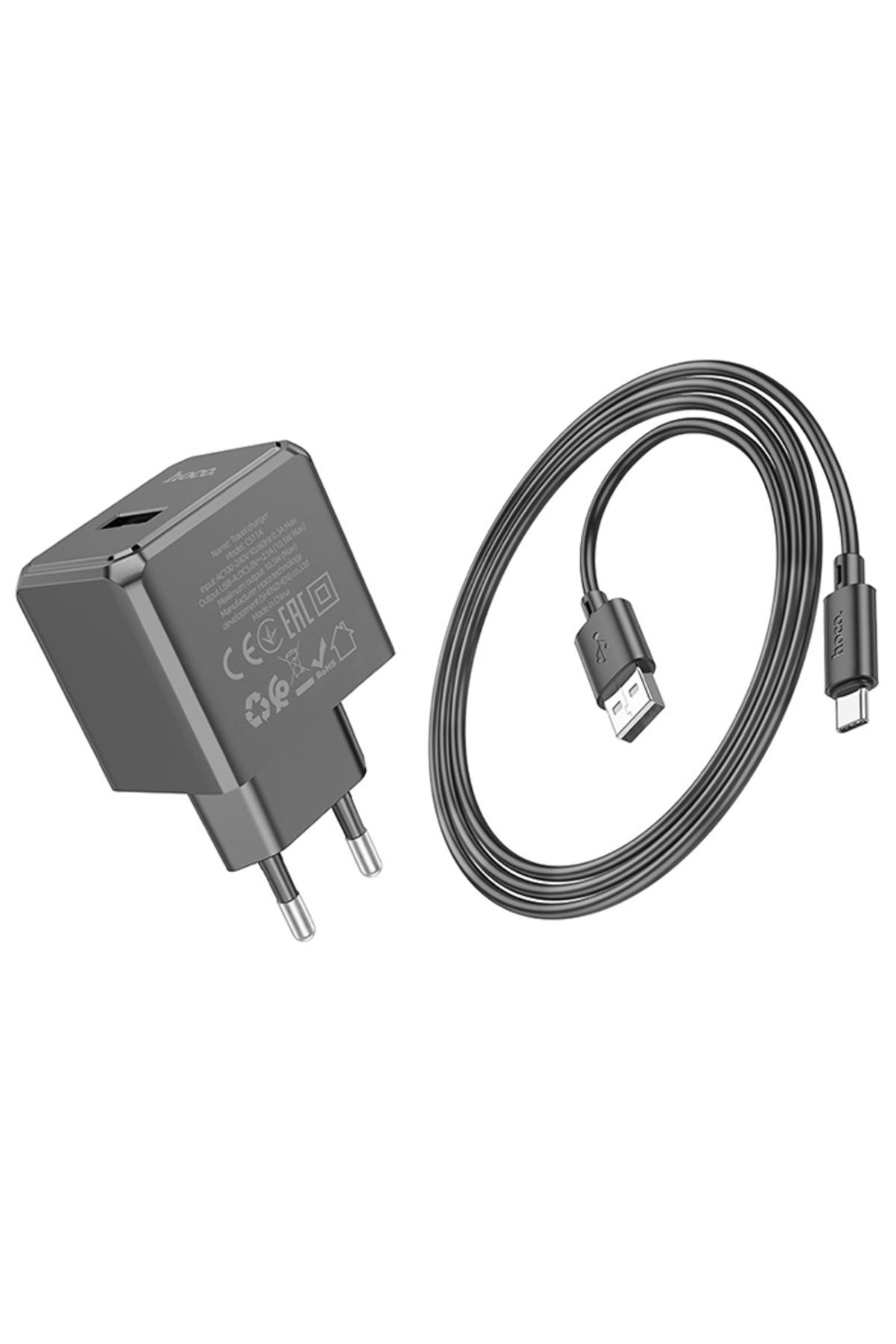 Kamardey CS11A USB Port + USB to Type-C Şarj Kablosu ve Adaptörü Seti