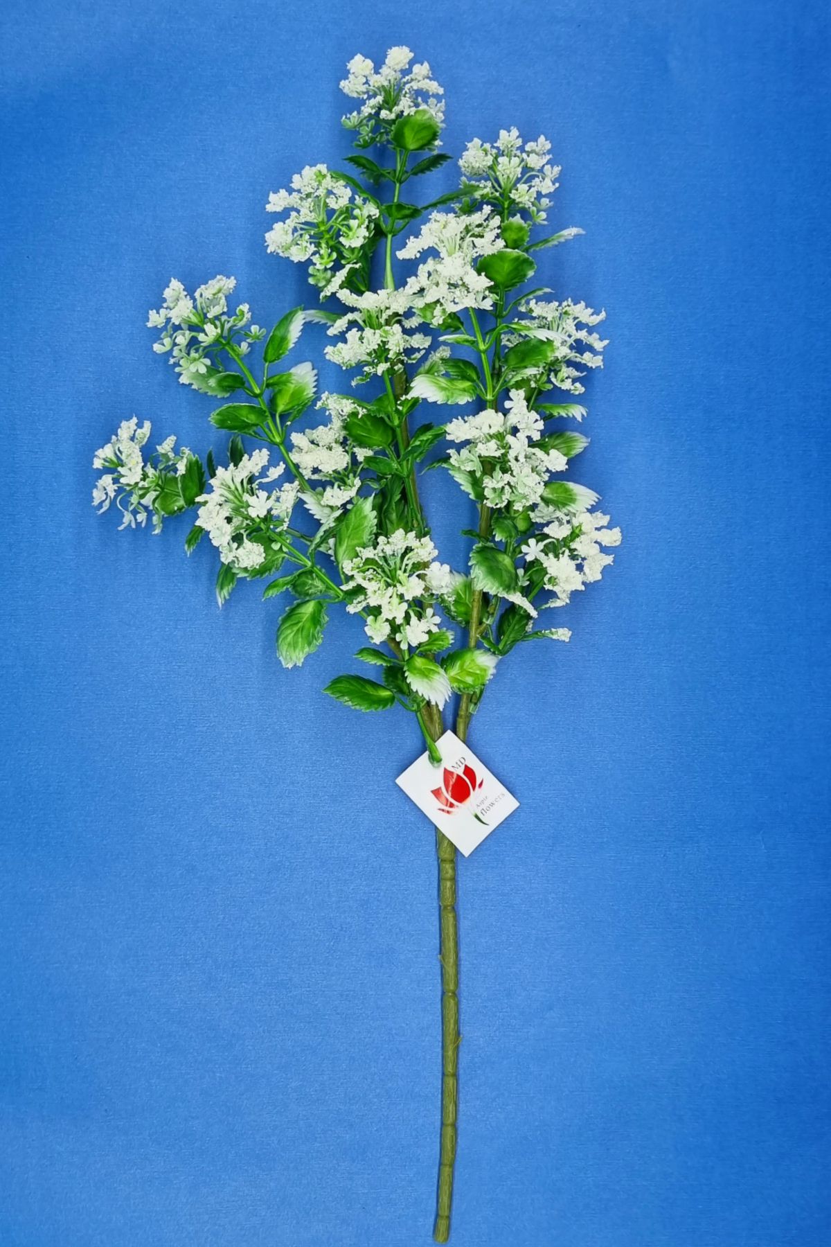 MD Aspiz Flowers 2 Adet Yapay Lüx Demeti Plastik Mini Çiçekli Yeşillik Lavanta Cipso Yeşil Pampas Sarmaşık Buketi