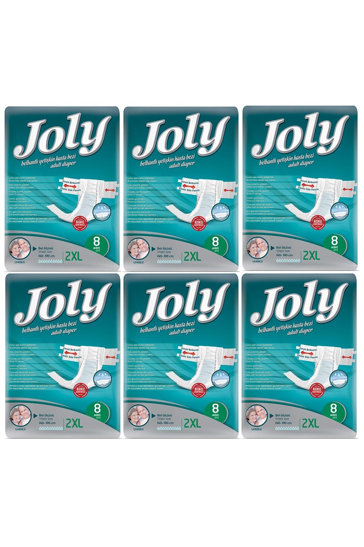 Joly Xxl Joly Hasta Bezi Belbantlı Yüksek Emici 8x6 Toplam 48 Adet